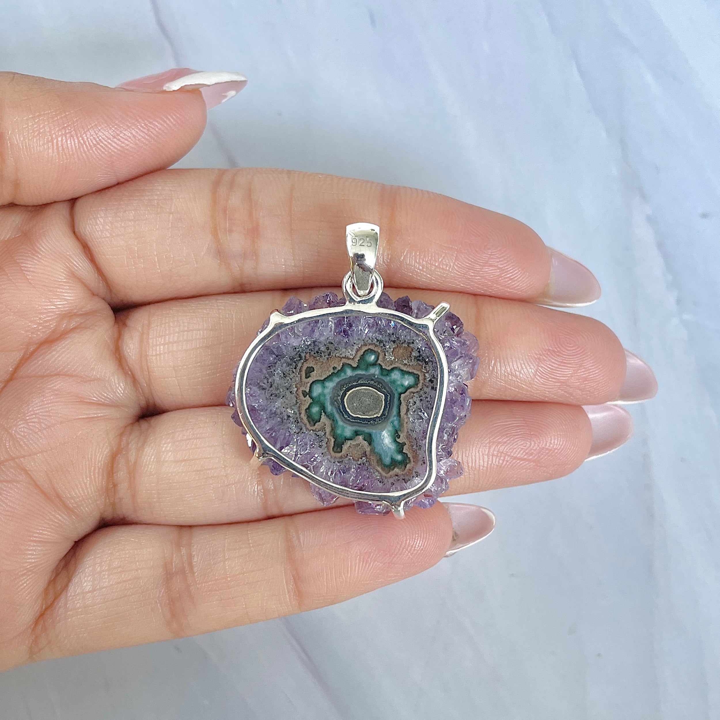 Amethyst Stalactite Pendant-(ASL-P-70.)
