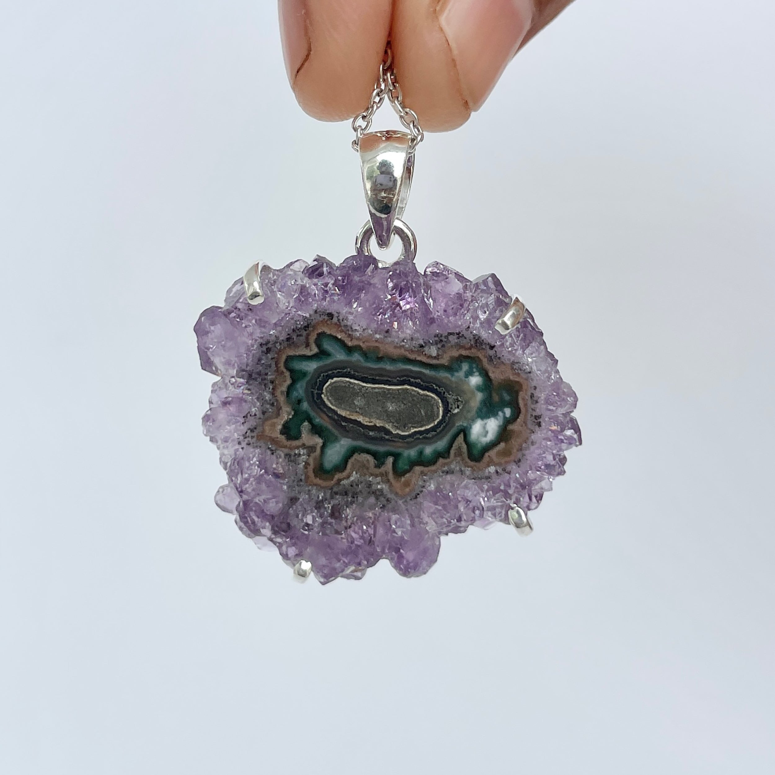 Amethyst Stalactite Pendant-(ASL-P-70.)