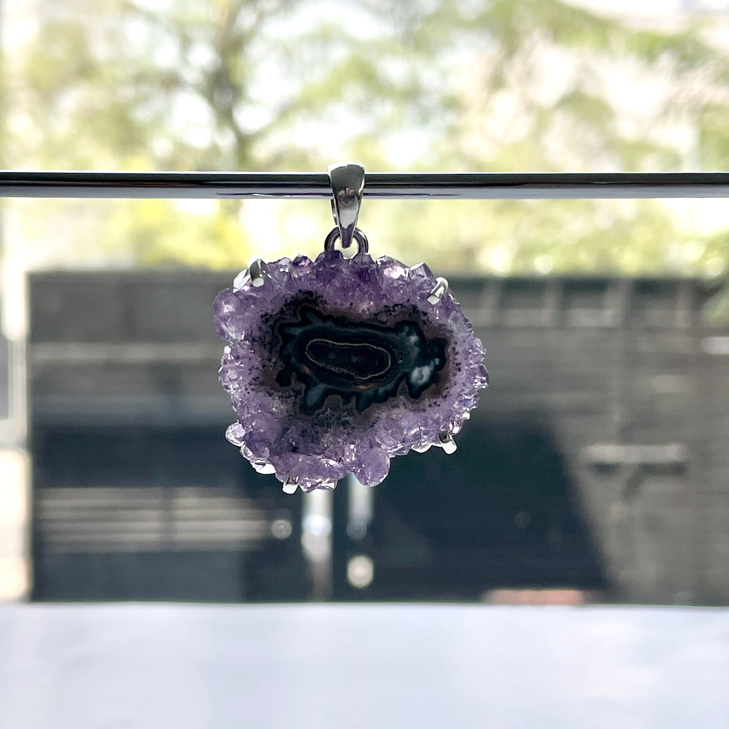 Amethyst Stalactite Pendant-(ASL-P-70.)