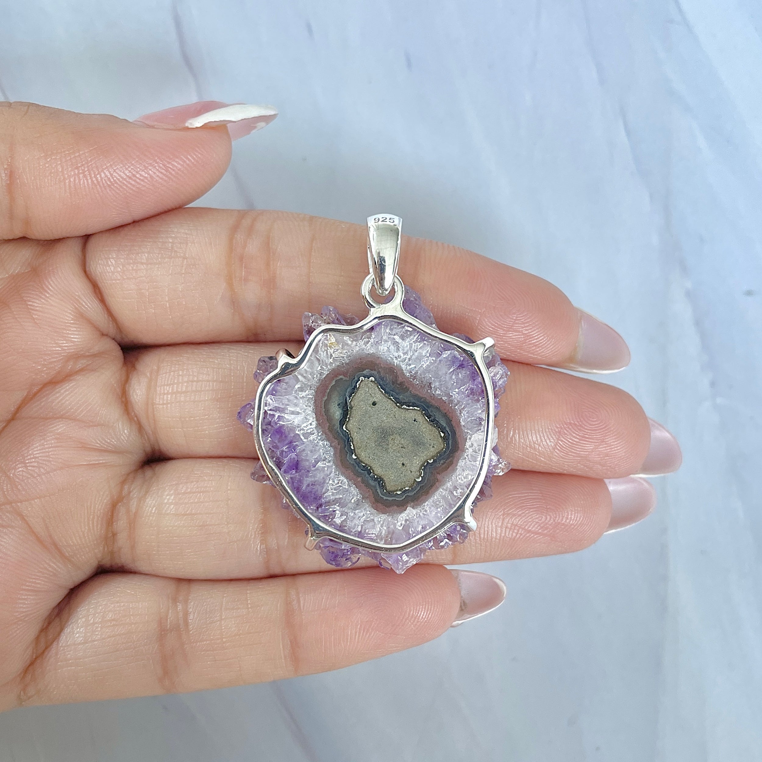 Amethyst Stalactite Pendant-(ASL-P-71.)