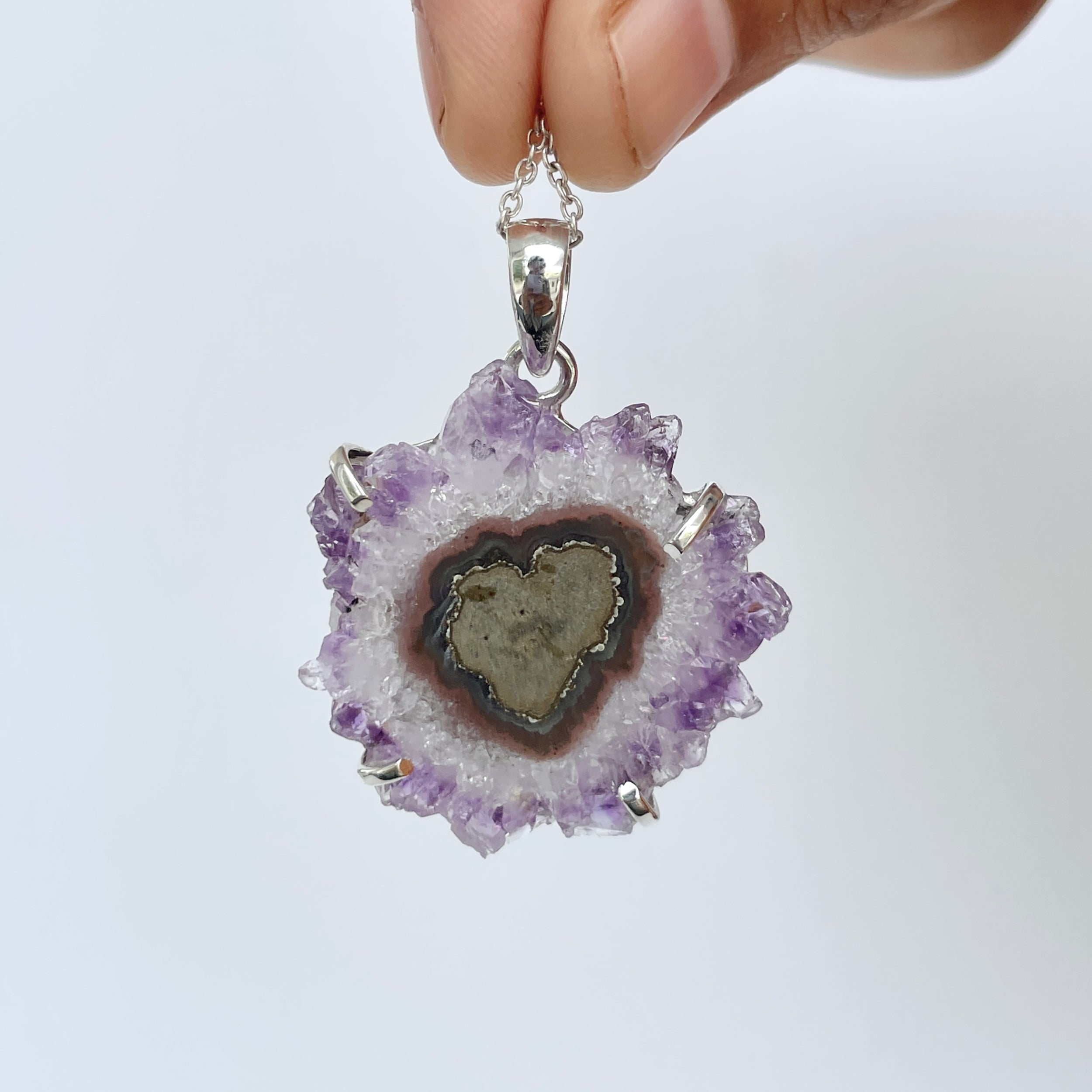 Amethyst Stalactite Pendant-(ASL-P-71.)