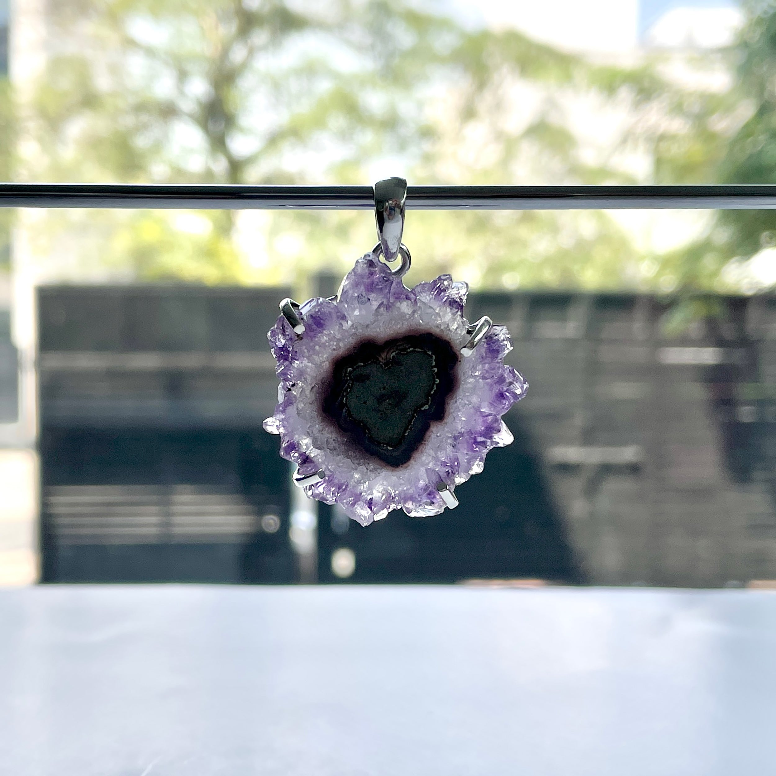 Amethyst Stalactite Pendant-(ASL-P-71.)
