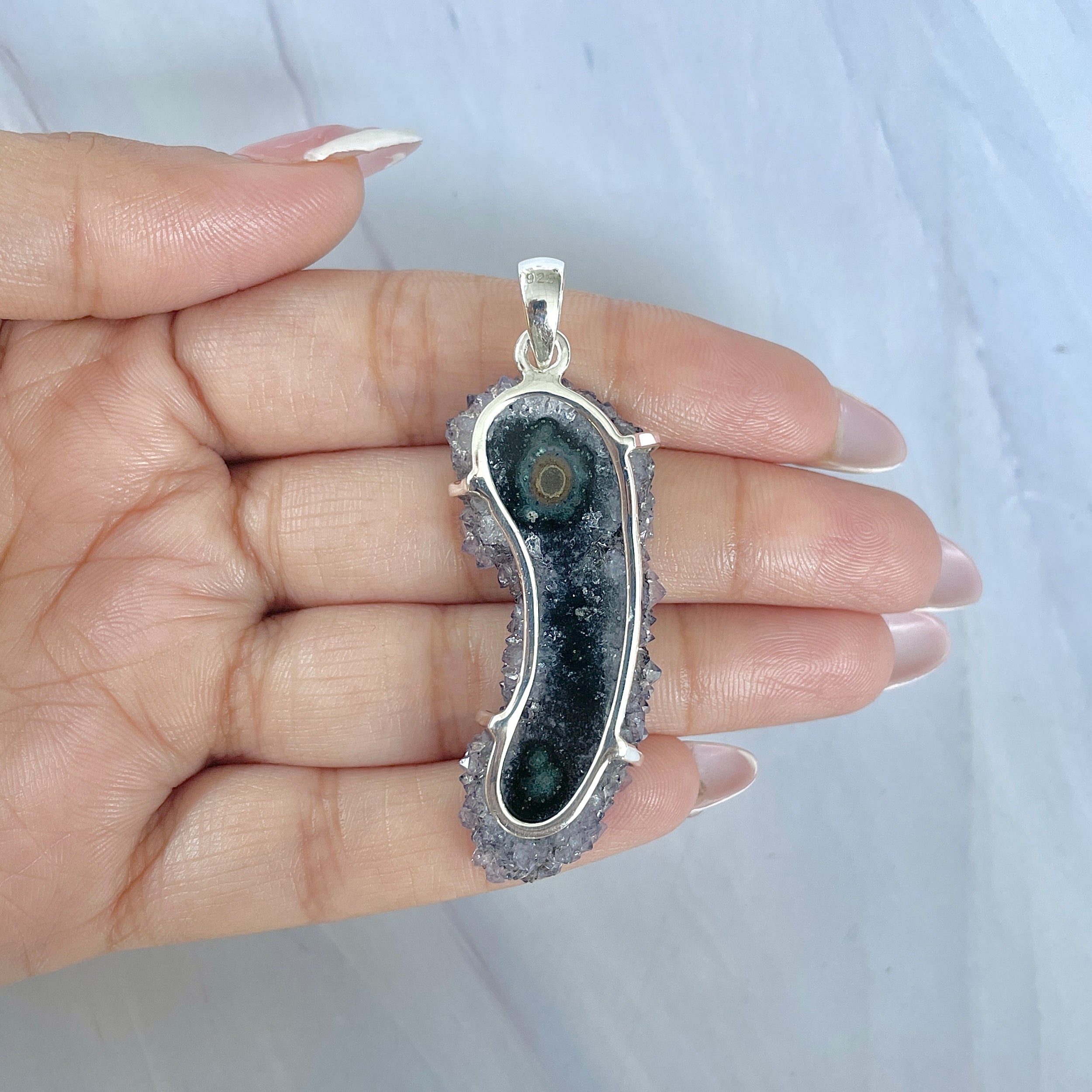 Amethyst Stalactite Pendant-(ASL-P-72.)