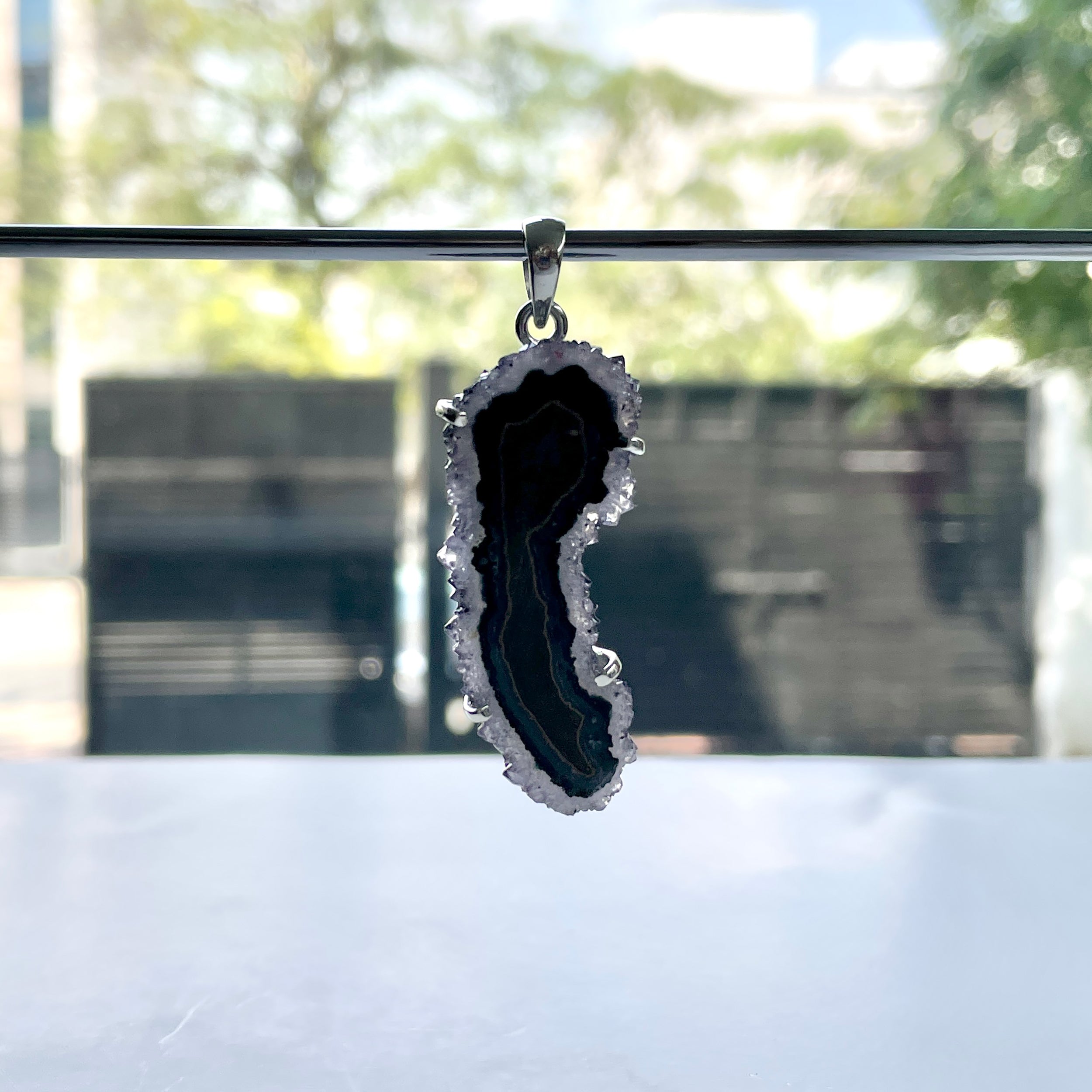 Amethyst Stalactite Pendant-(ASL-P-72.)