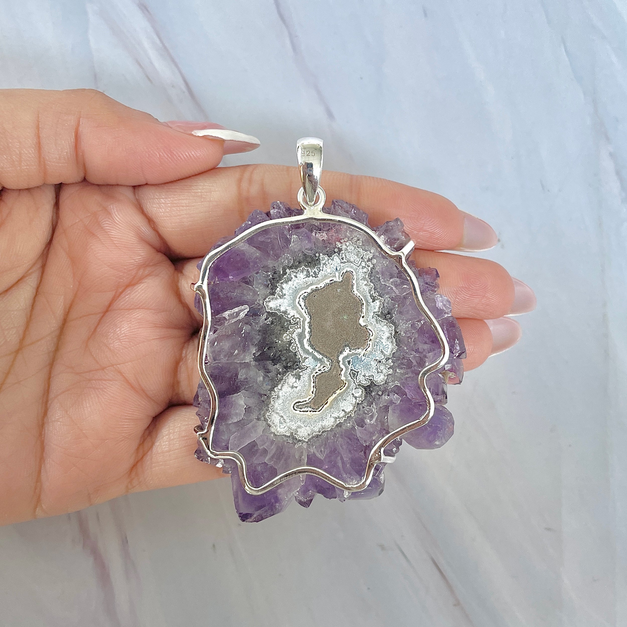 Amethyst Stalactite Pendant-(ASL-P-73.)