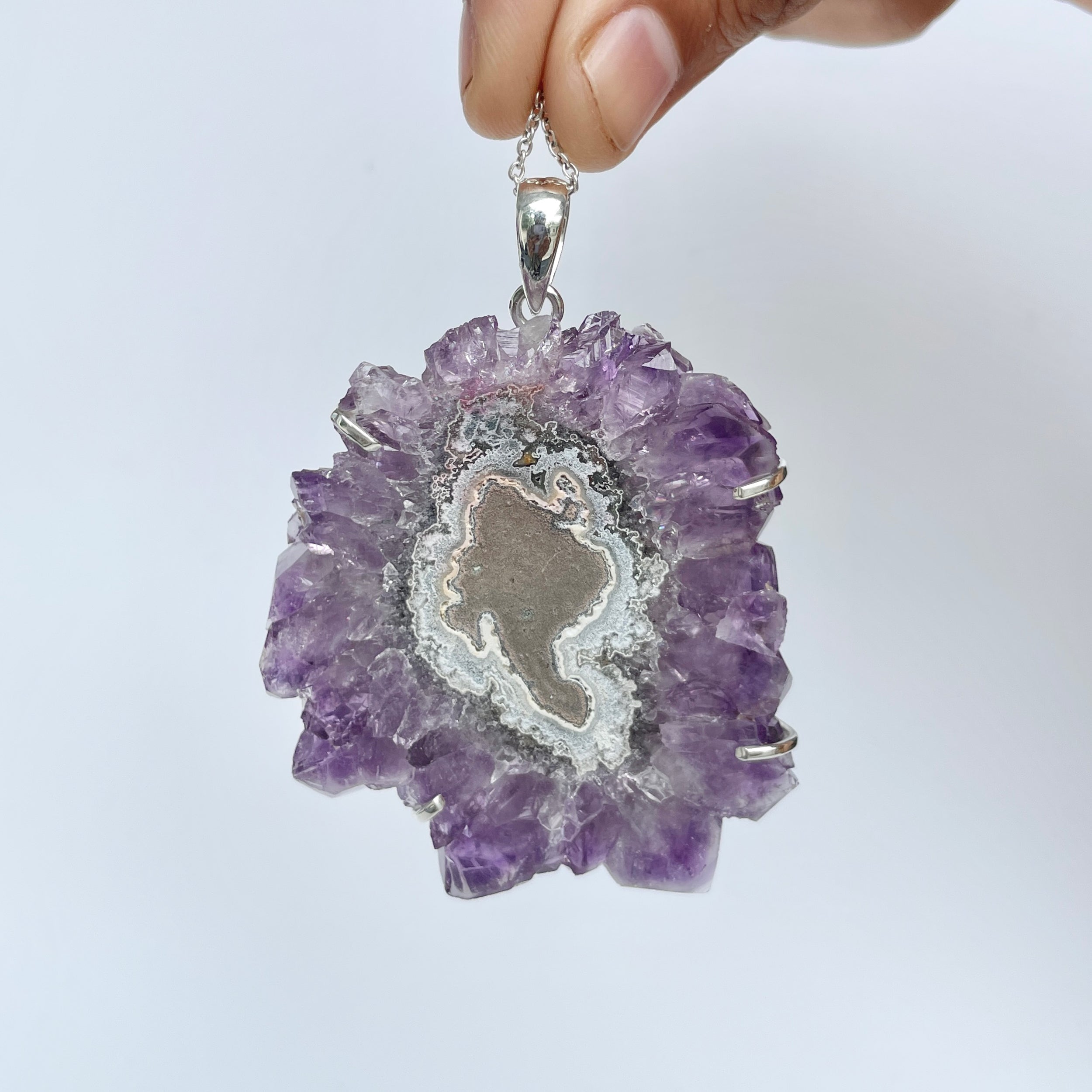 Amethyst Stalactite Pendant-(ASL-P-73.)