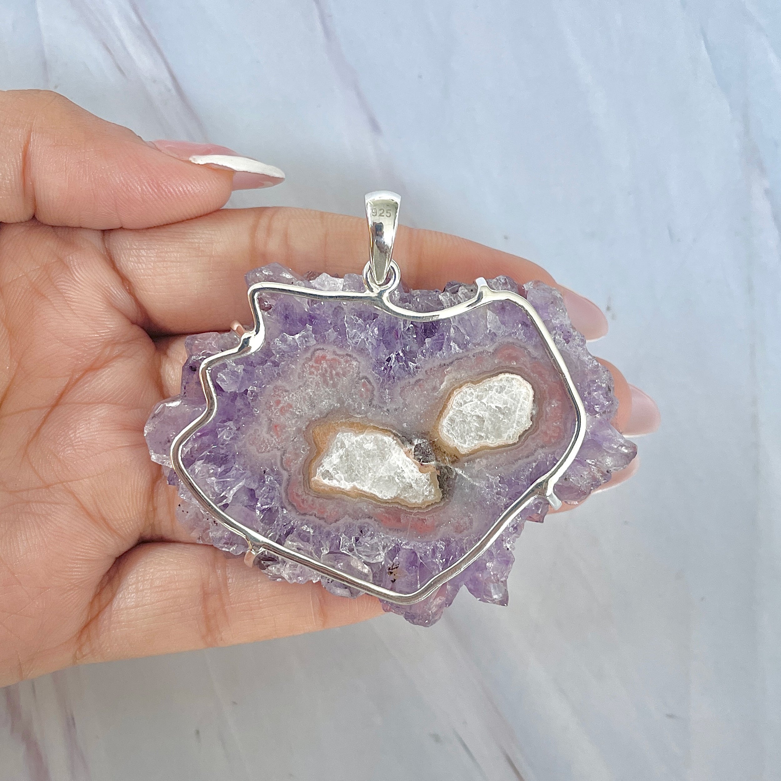 Amethyst Stalactite Pendant-(ASL-P-74.)