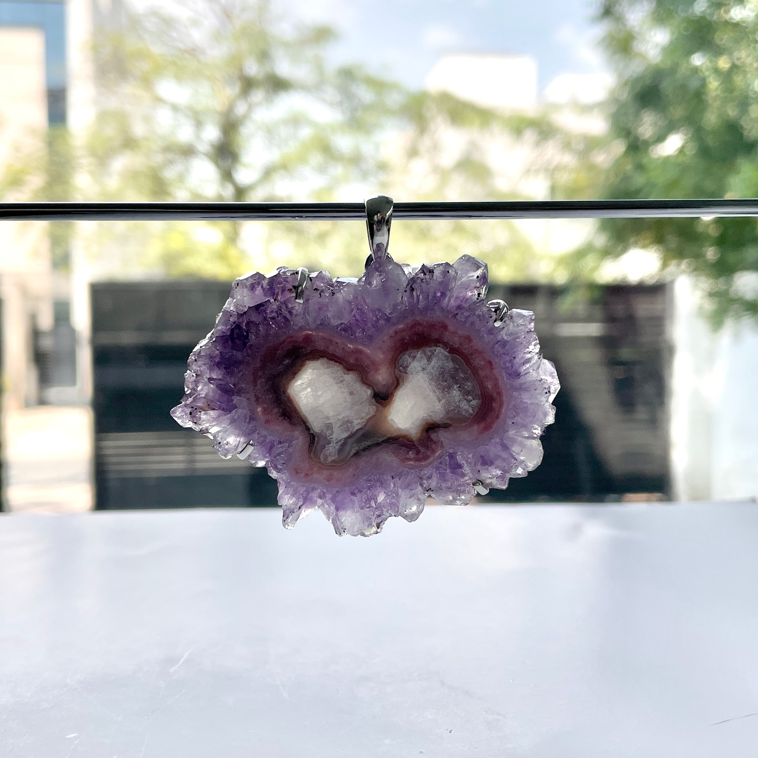 Amethyst Stalactite Pendant-(ASL-P-74.)