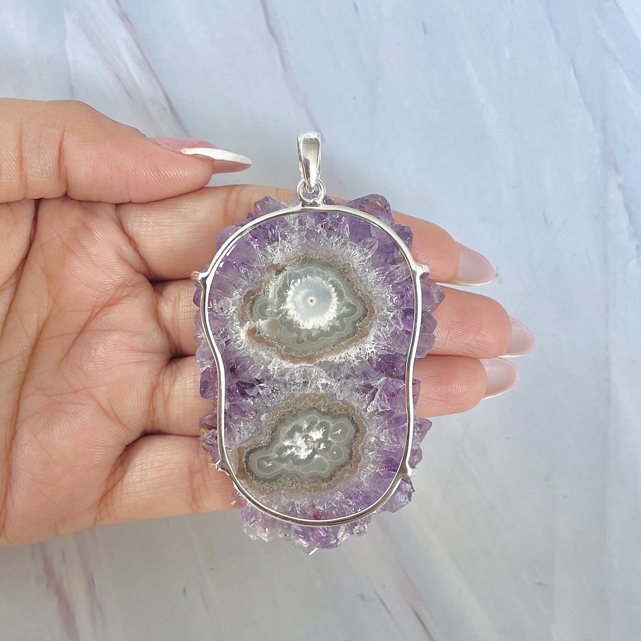 Amethyst Stalactite Pendant-(ASL-P-75.)
