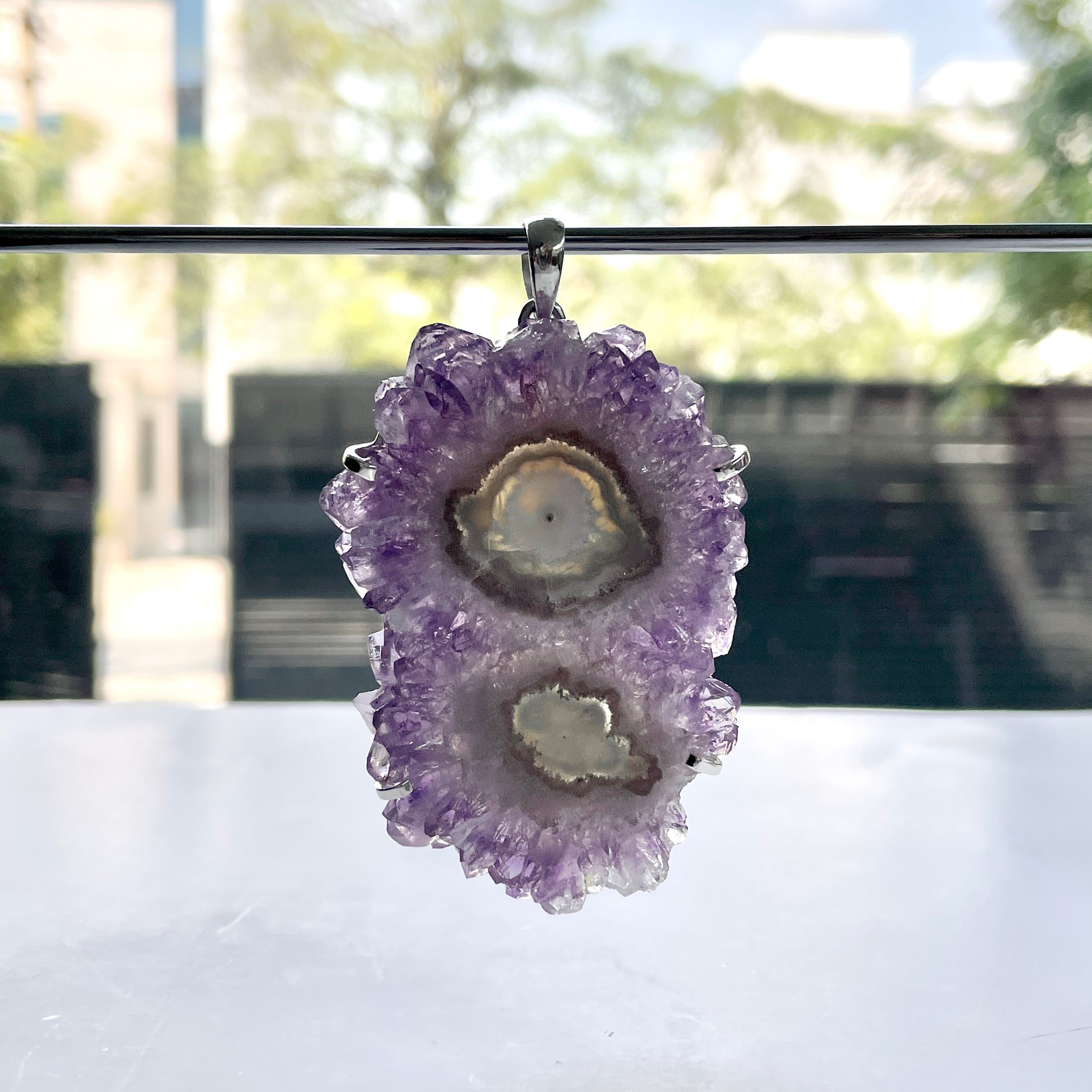 Amethyst Stalactite Pendant-(ASL-P-75.)
