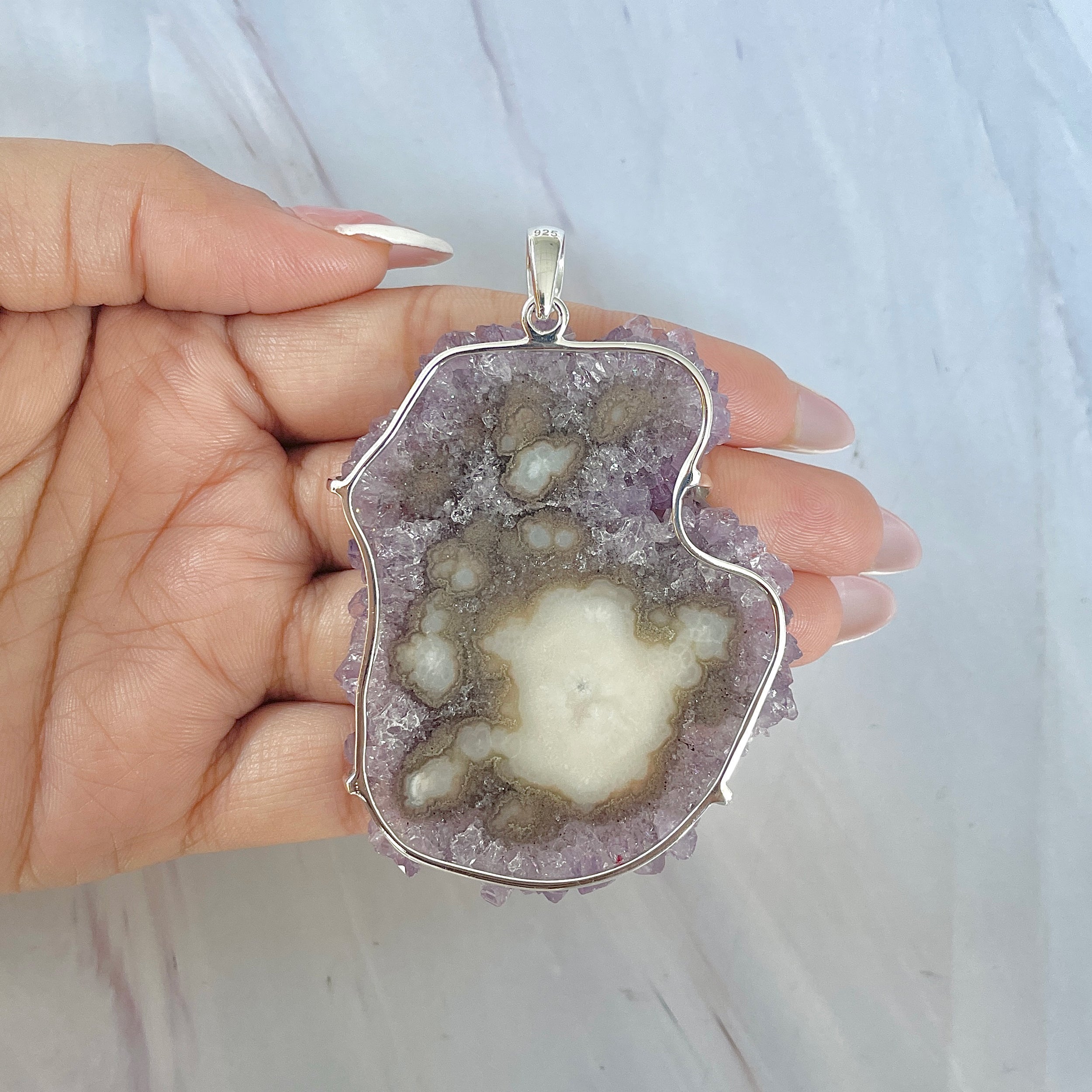 Amethyst Stalactite Pendant-(ASL-P-76.)