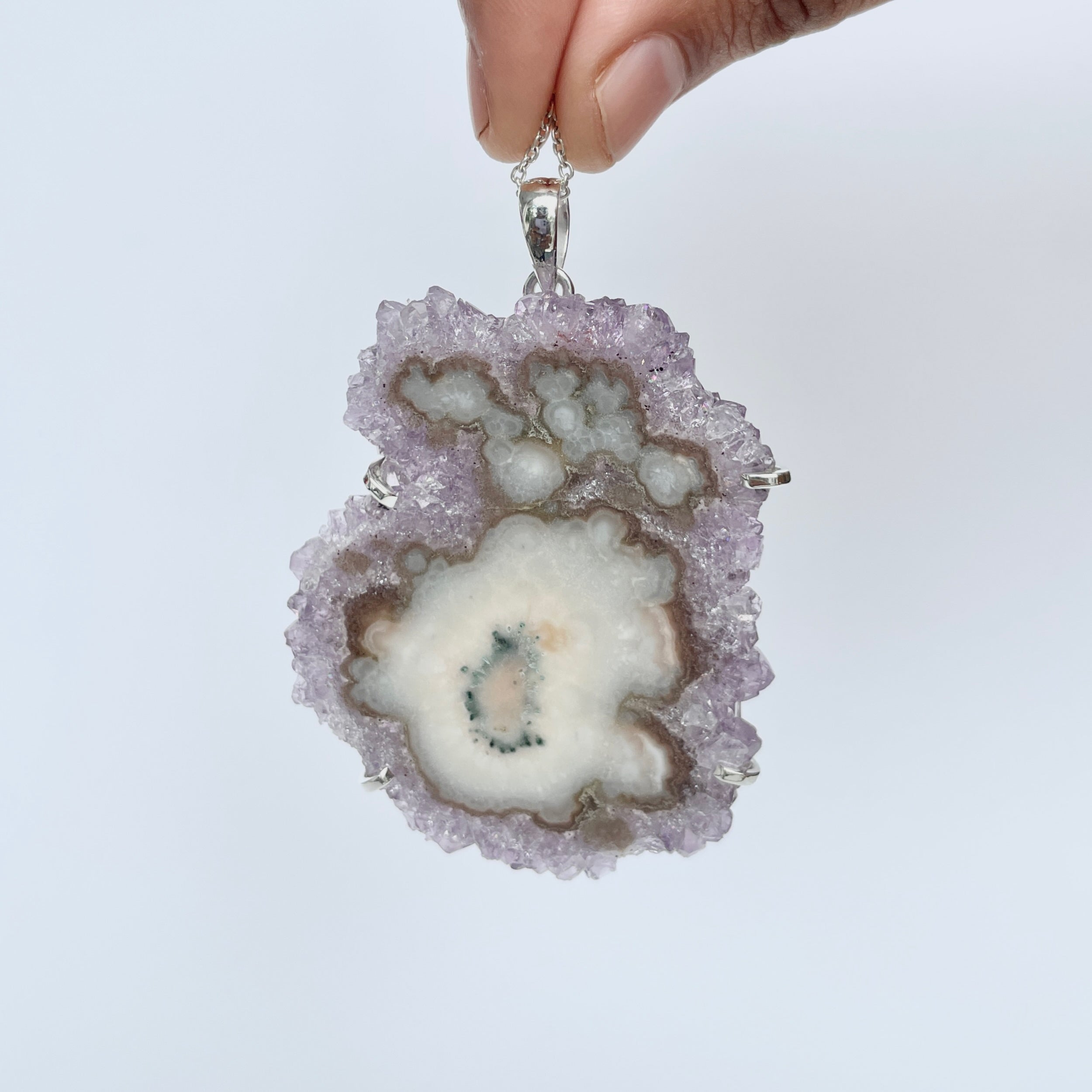 Amethyst Stalactite Pendant-(ASL-P-76.)