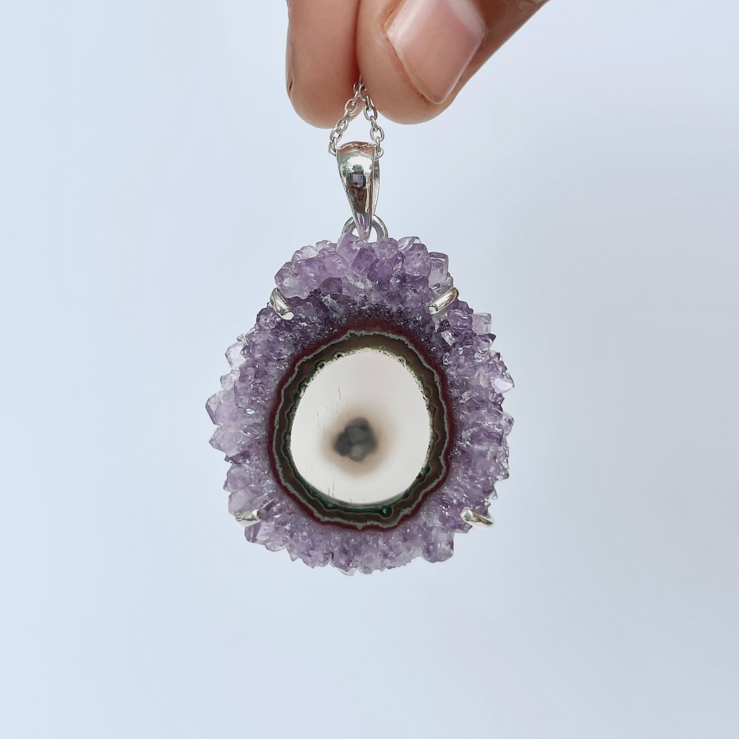 Amethyst Stalactite Pendant-(ASL-P-77.)