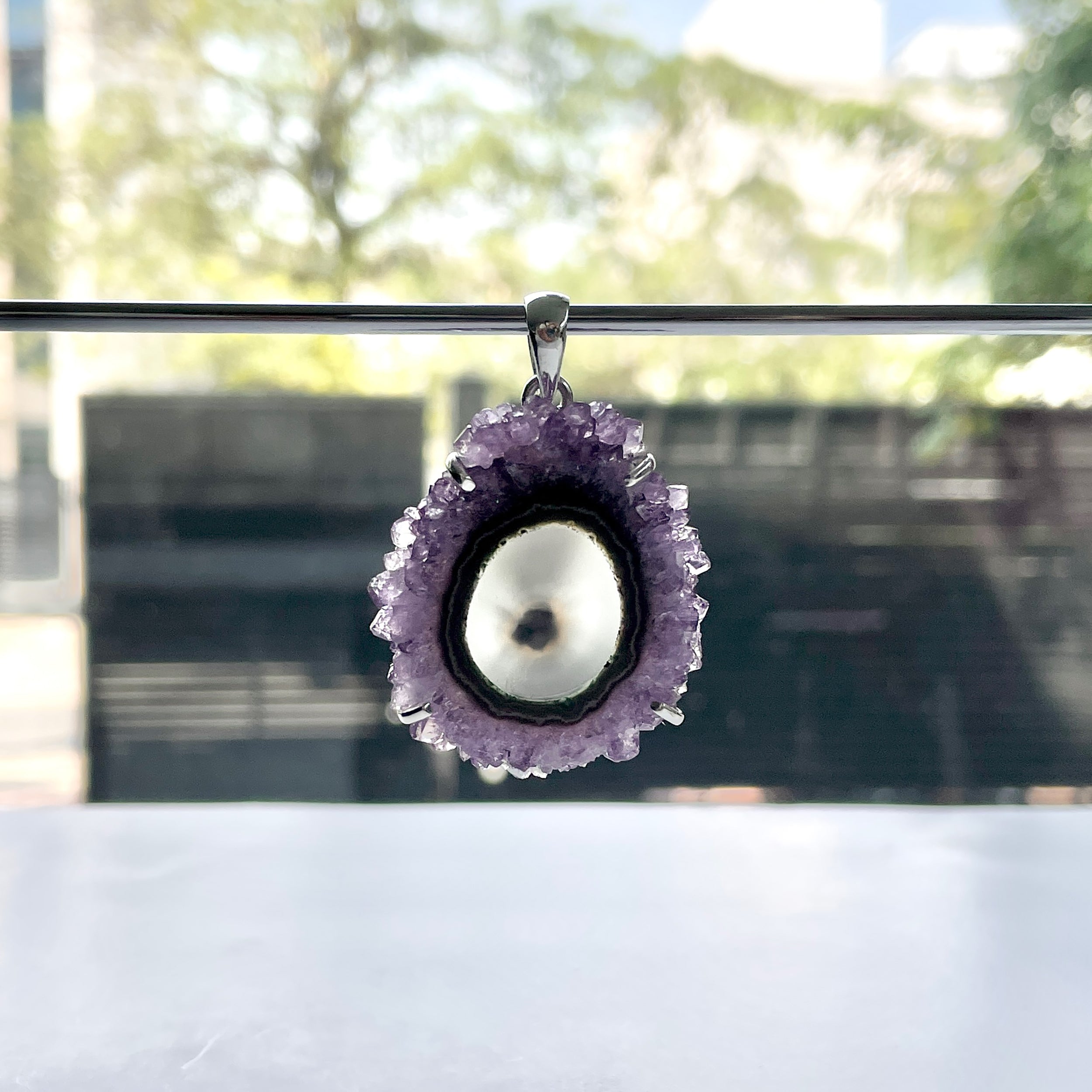 Amethyst Stalactite Pendant-(ASL-P-77.)