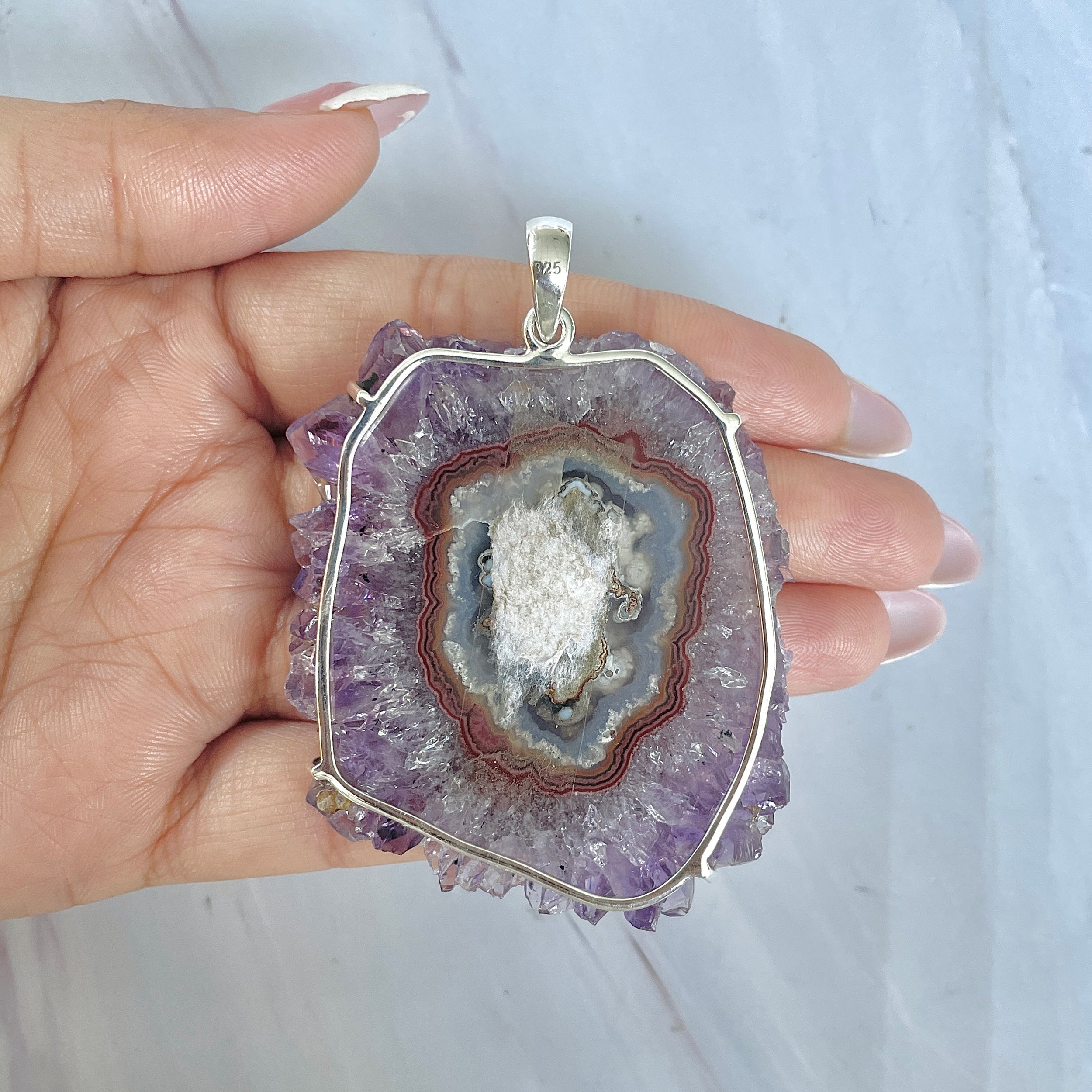 Amethyst Stalactite Pendant-(ASL-P-78.)