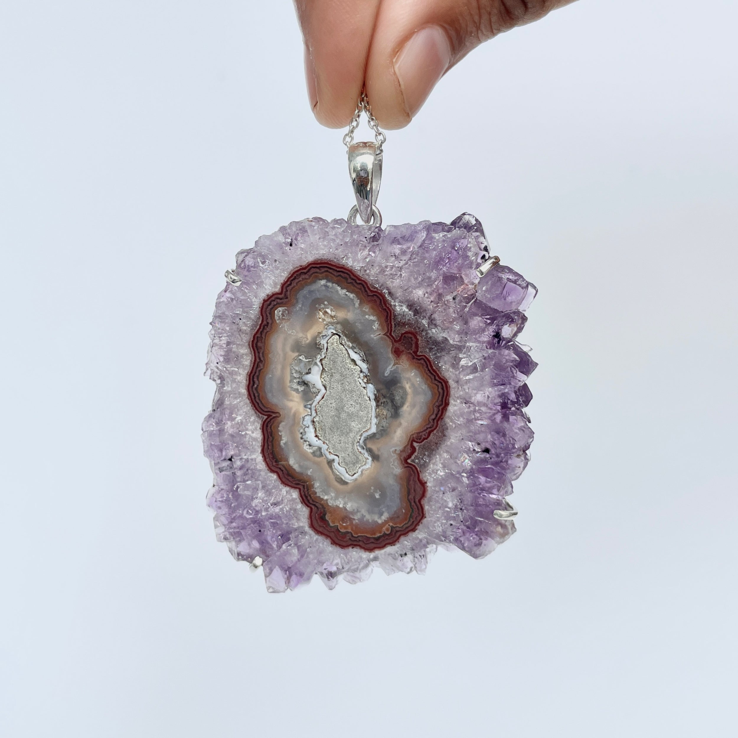 Amethyst Stalactite Pendant-(ASL-P-78.)