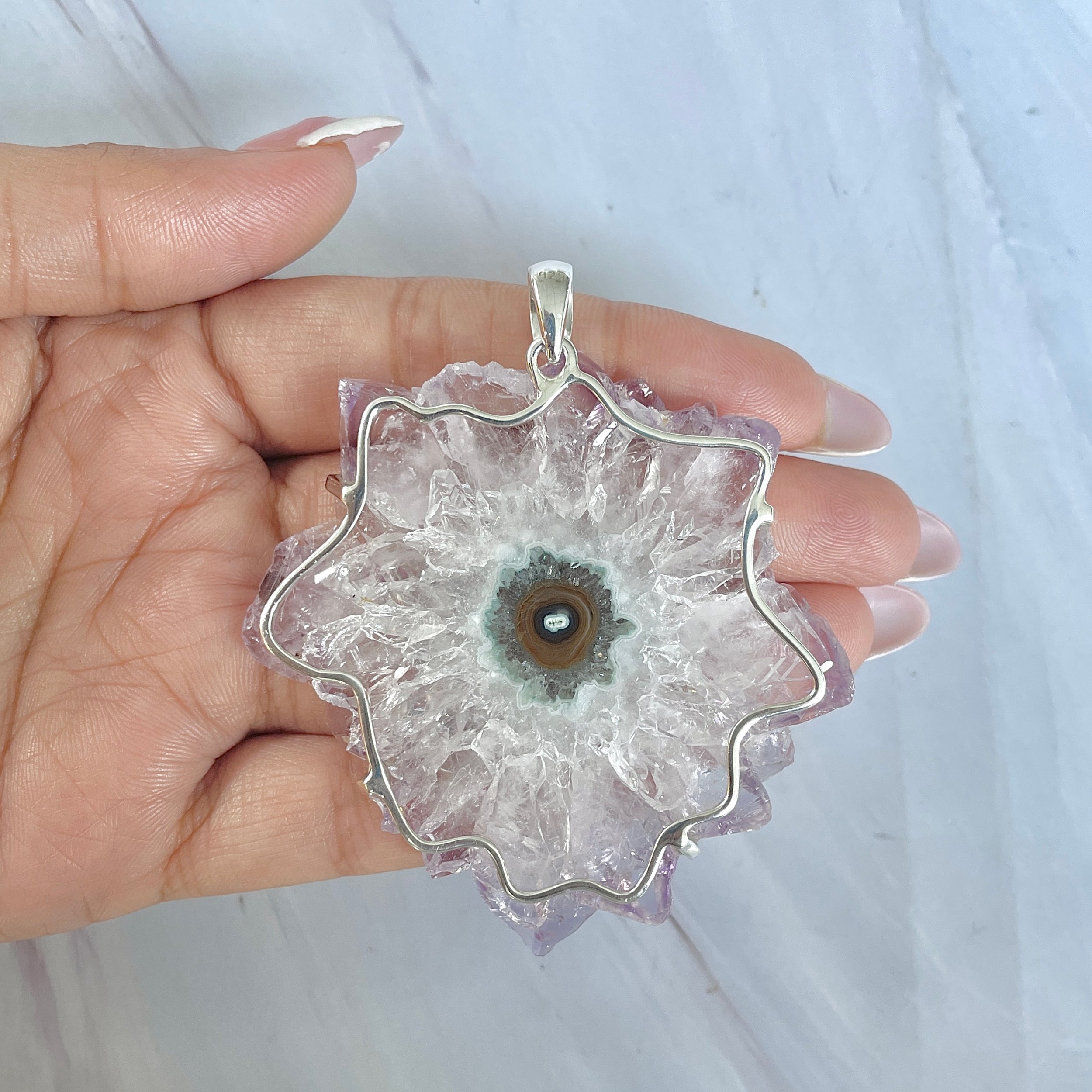 Amethyst Stalactite Pendant-(ASL-P-79.)