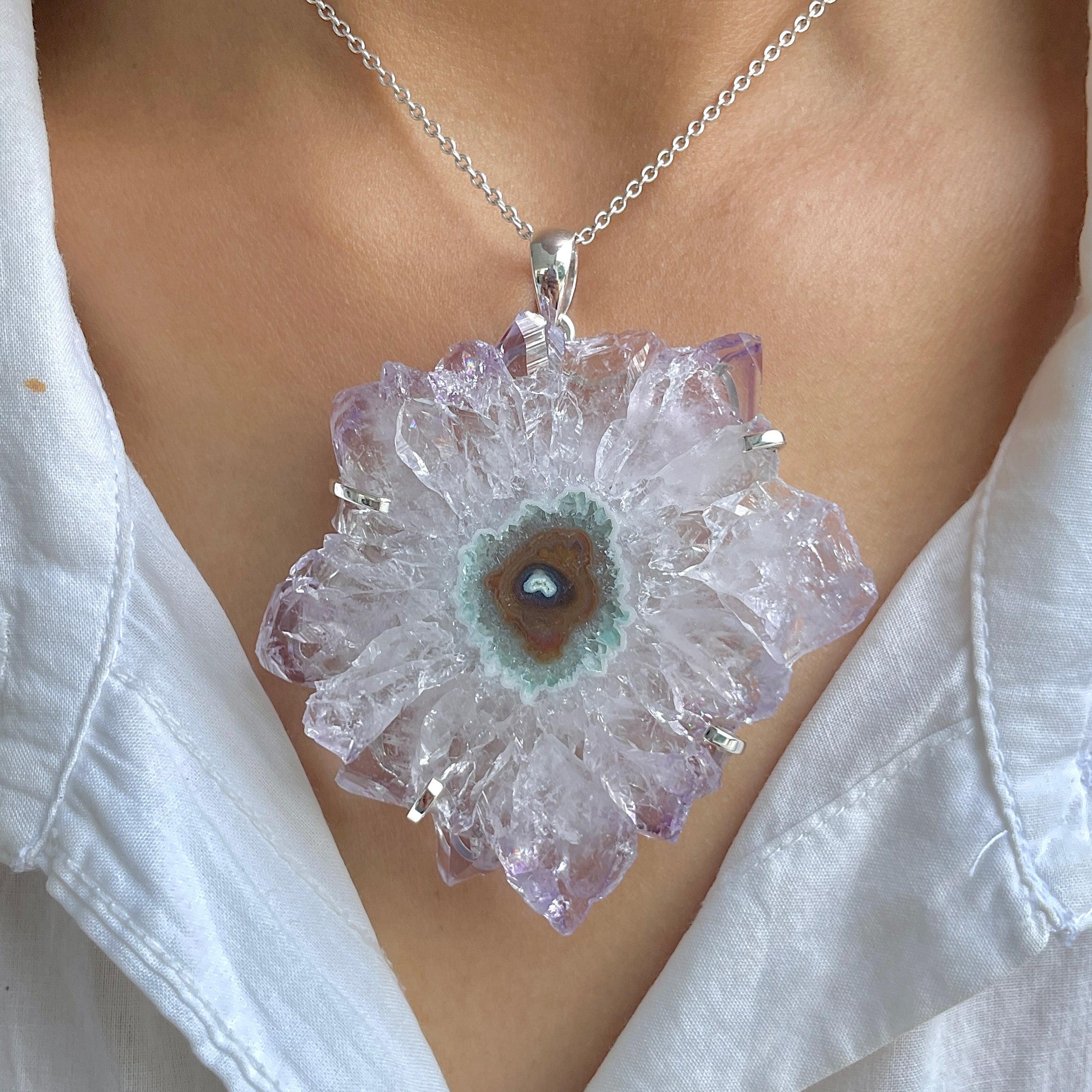 Amethyst Stalactite Pendant-(ASL-P-79.)