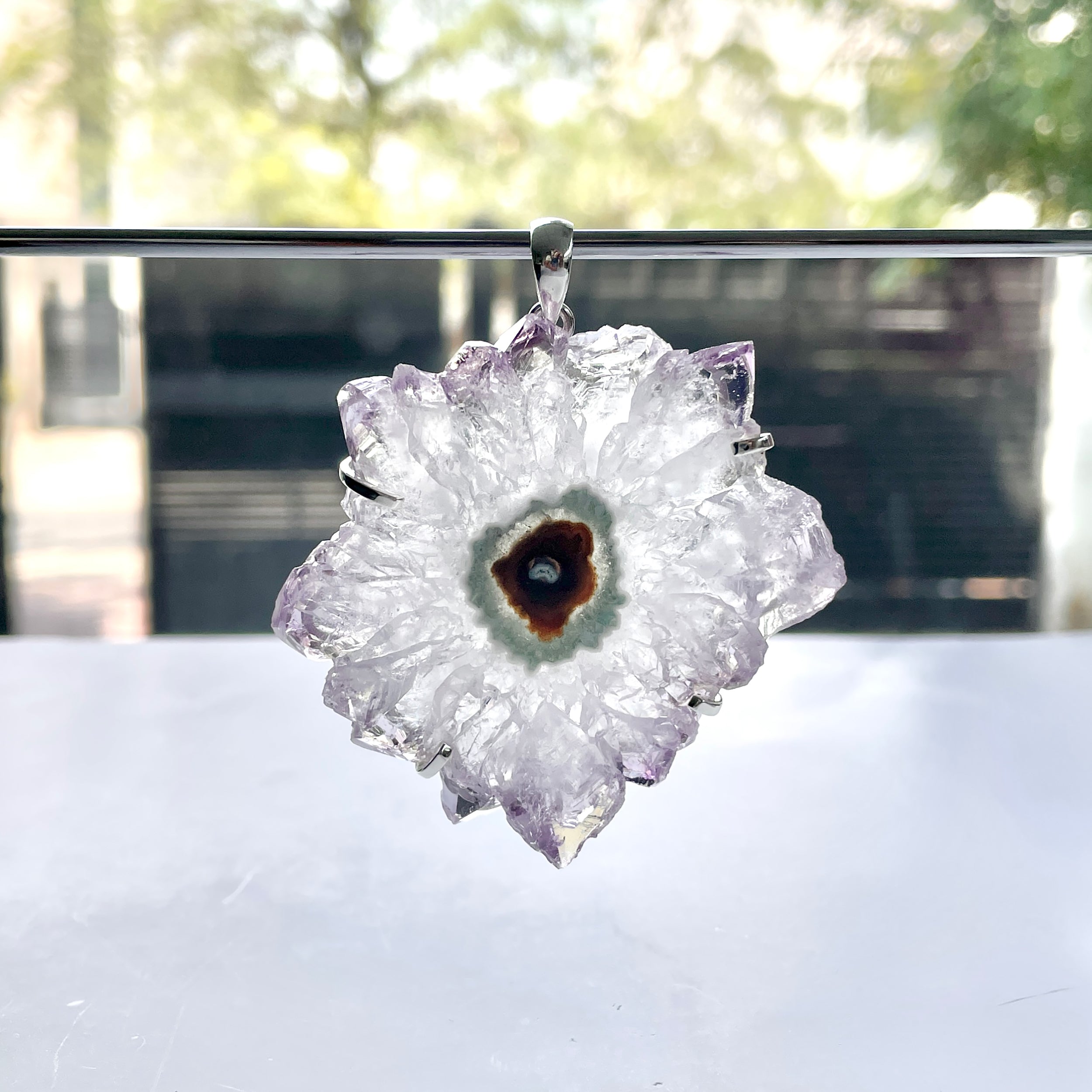 Amethyst Stalactite Pendant-(ASL-P-79.)