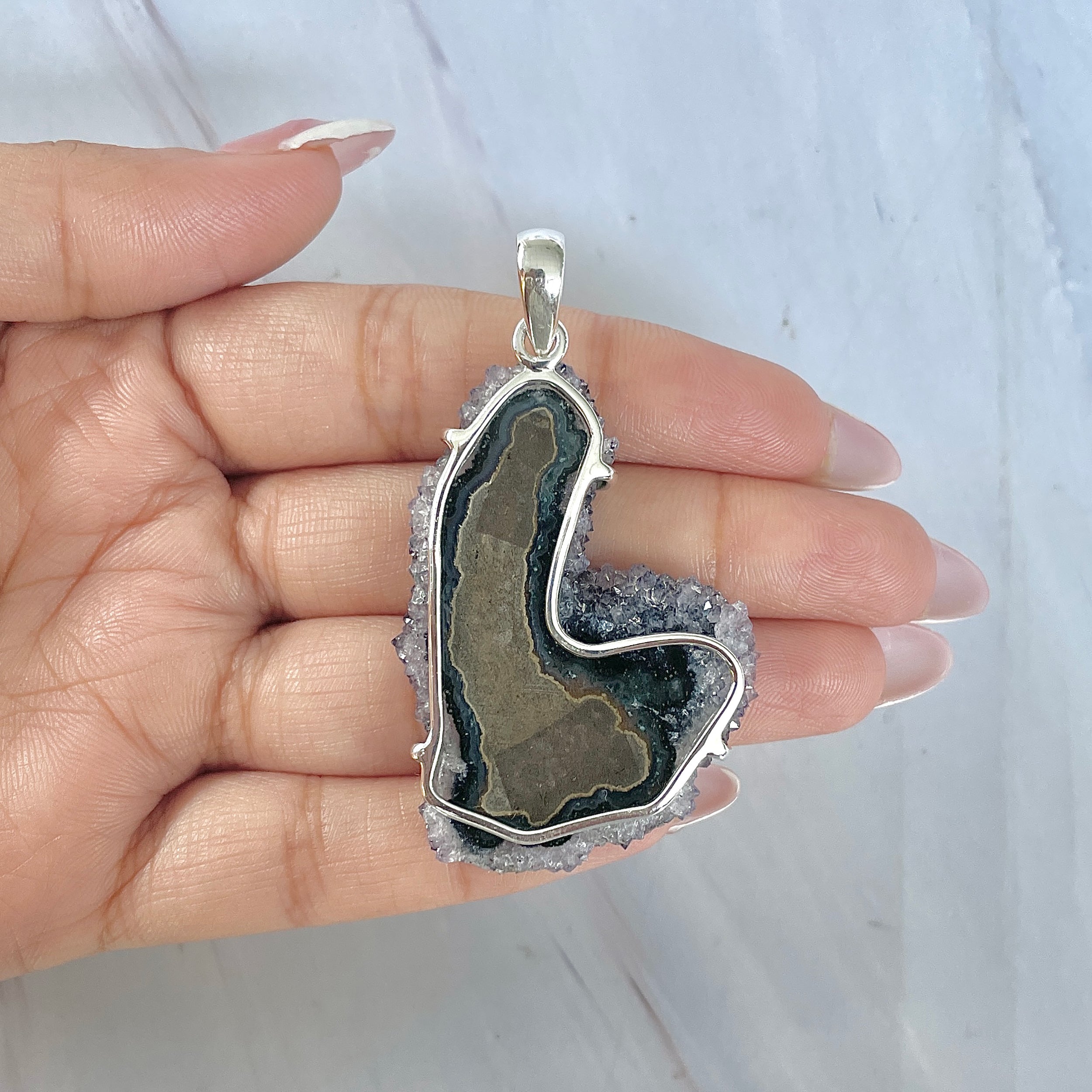 Amethyst Stalactite Pendant-(ASL-P-80.)