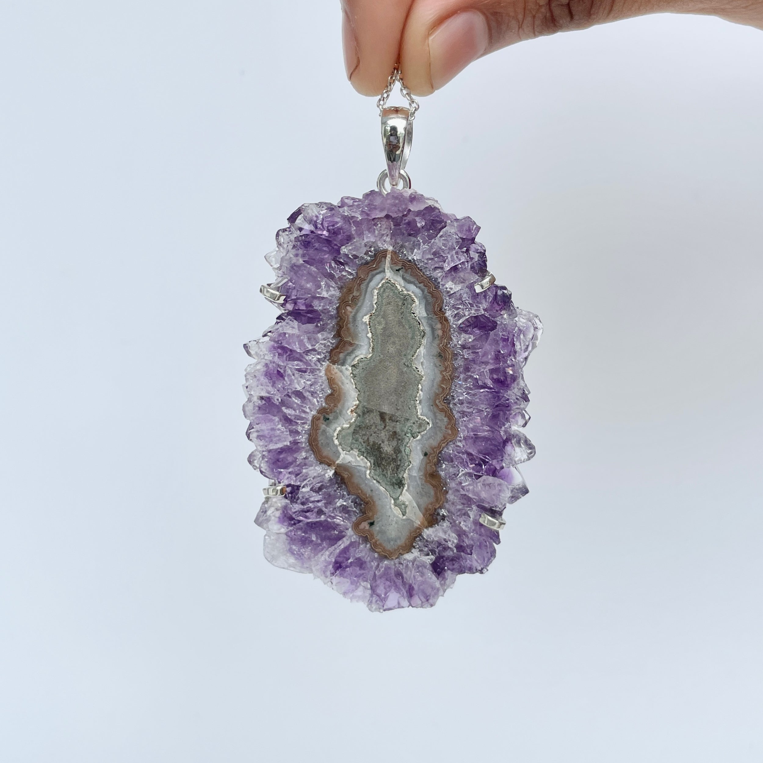 Amethyst Stalactite Pendant-(ASL-P-81.)