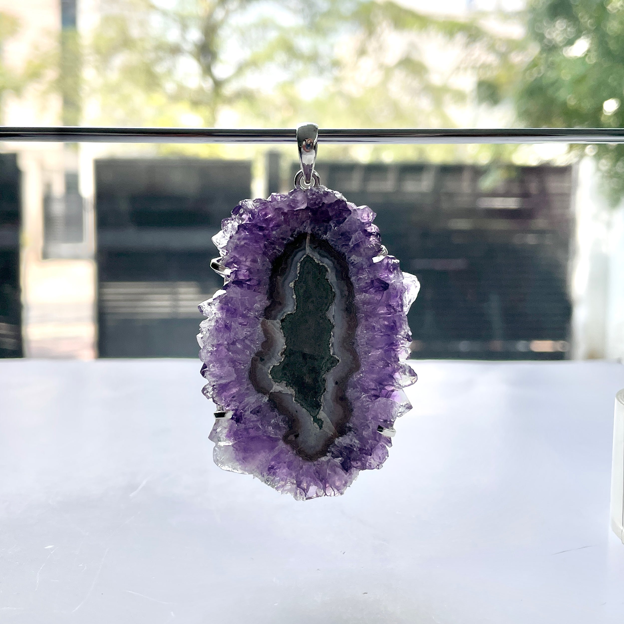 Amethyst Stalactite Pendant-(ASL-P-81.)