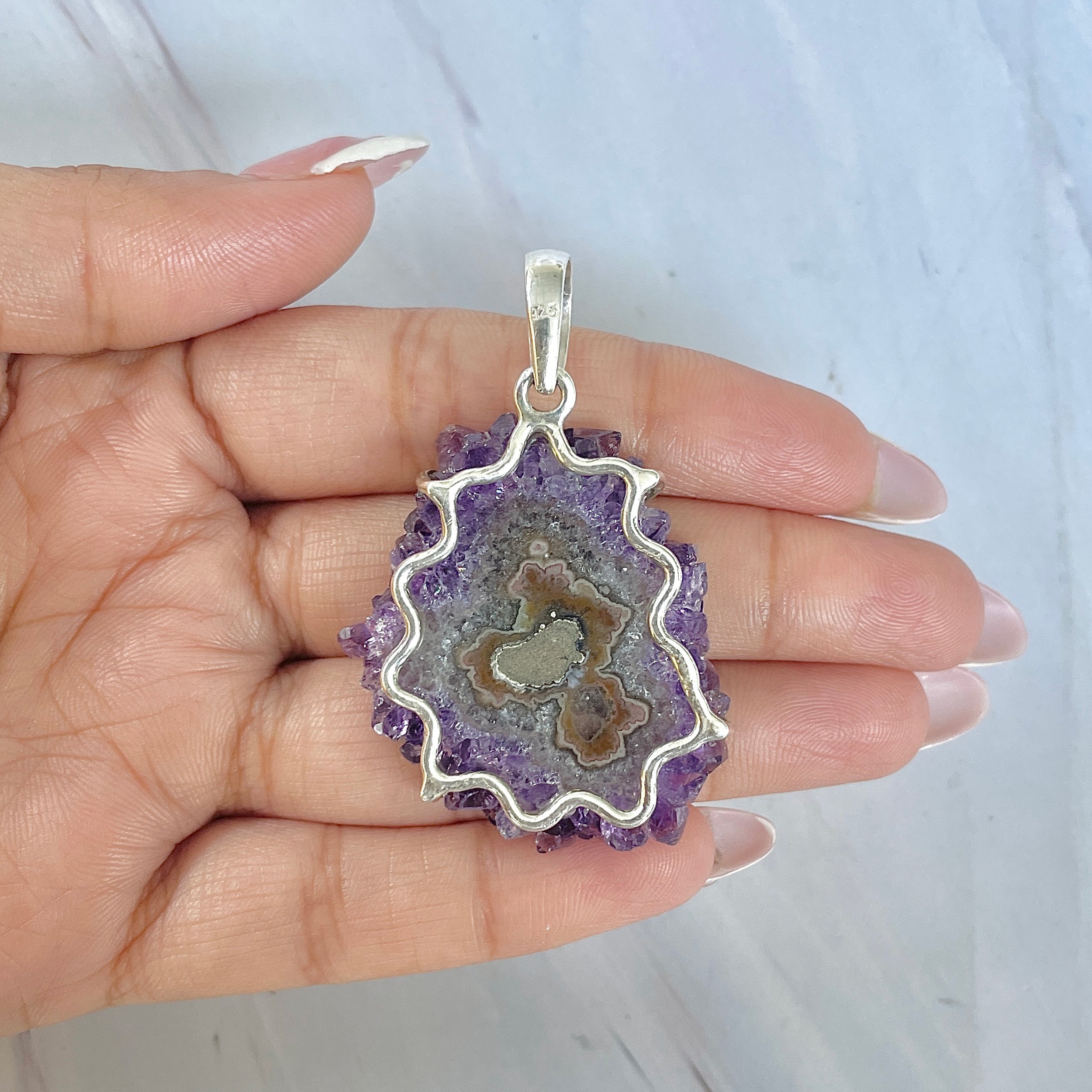 Amethyst Stalactite Pendant-(ASL-P-82.)