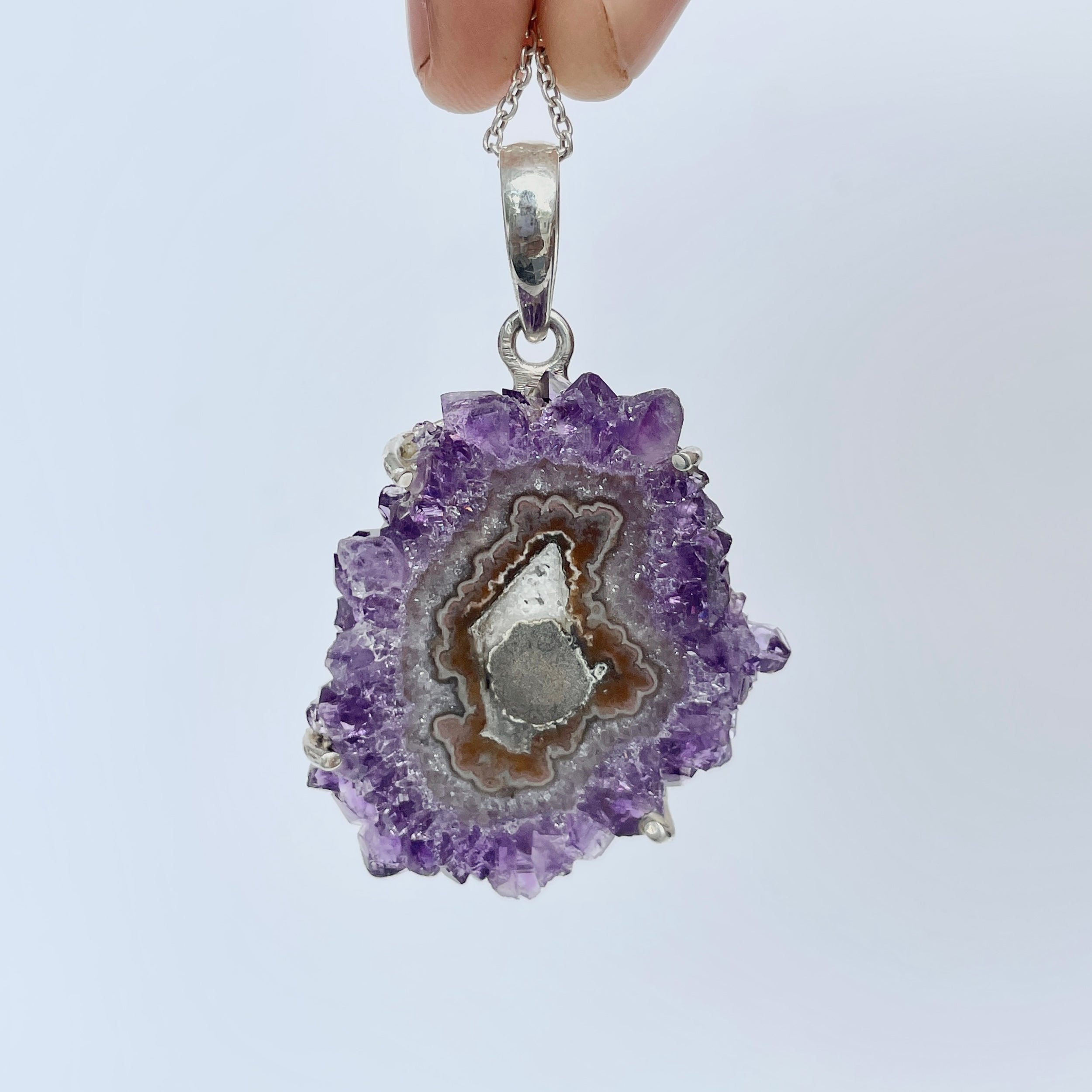 Amethyst Stalactite Pendant-(ASL-P-82.)