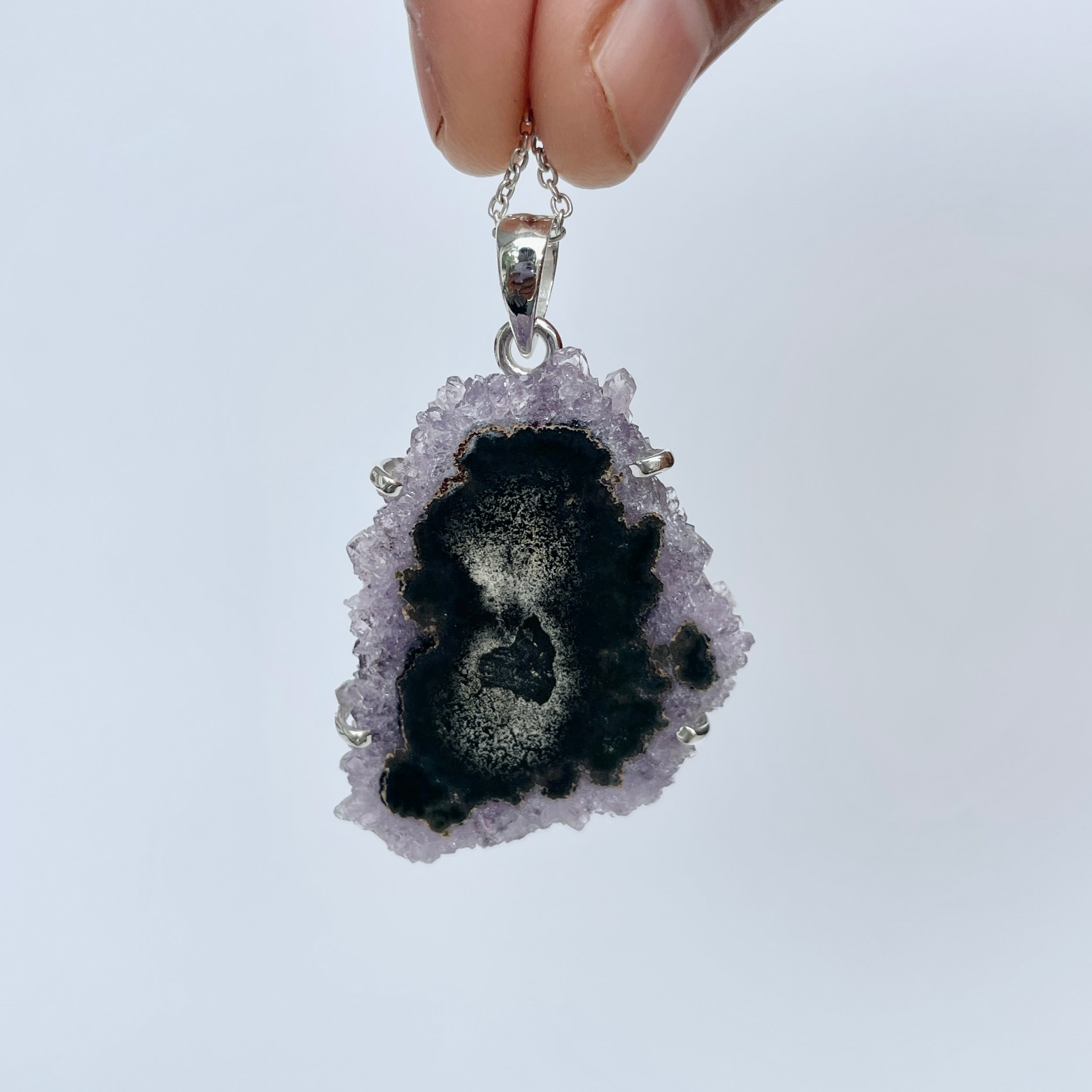 Amethyst Stalactite Pendant-(ASL-P-83.)