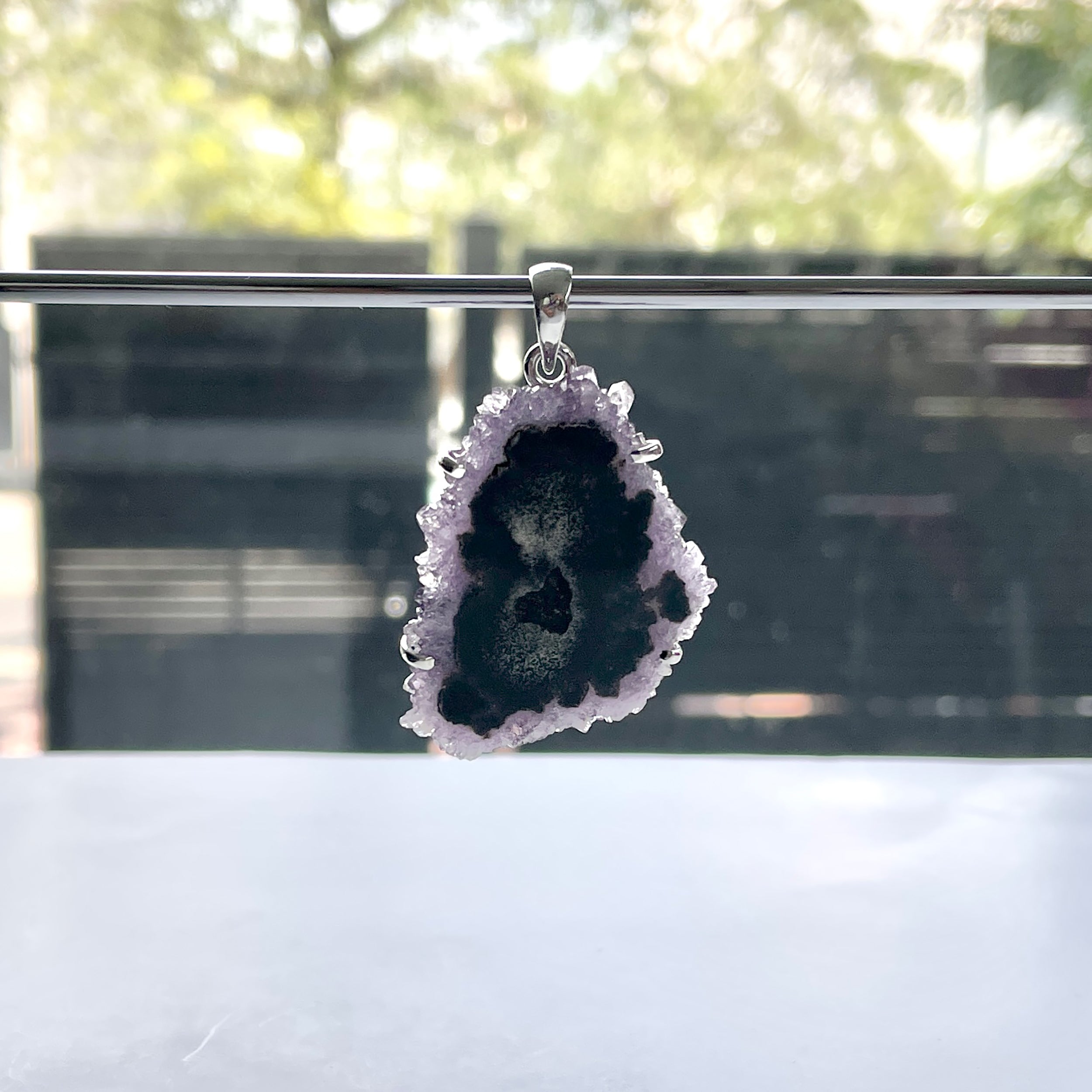 Amethyst Stalactite Pendant-(ASL-P-83.)