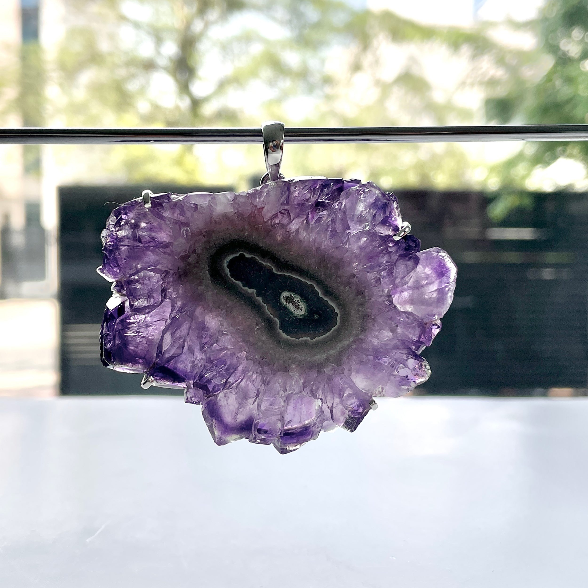 Amethyst Stalactite Pendant-(ASL-P-84.)