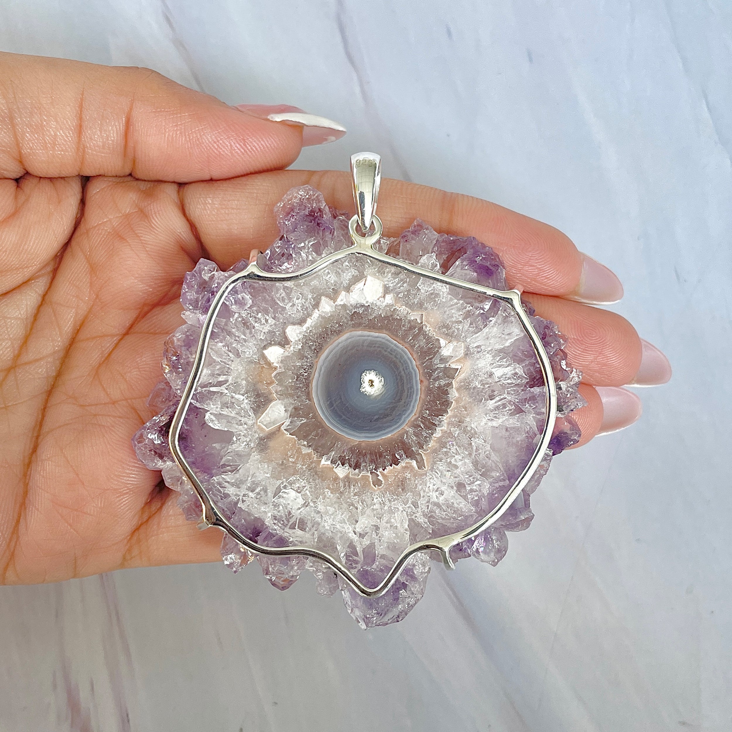 Amethyst Stalactite Pendant-(ASL-P-86.)
