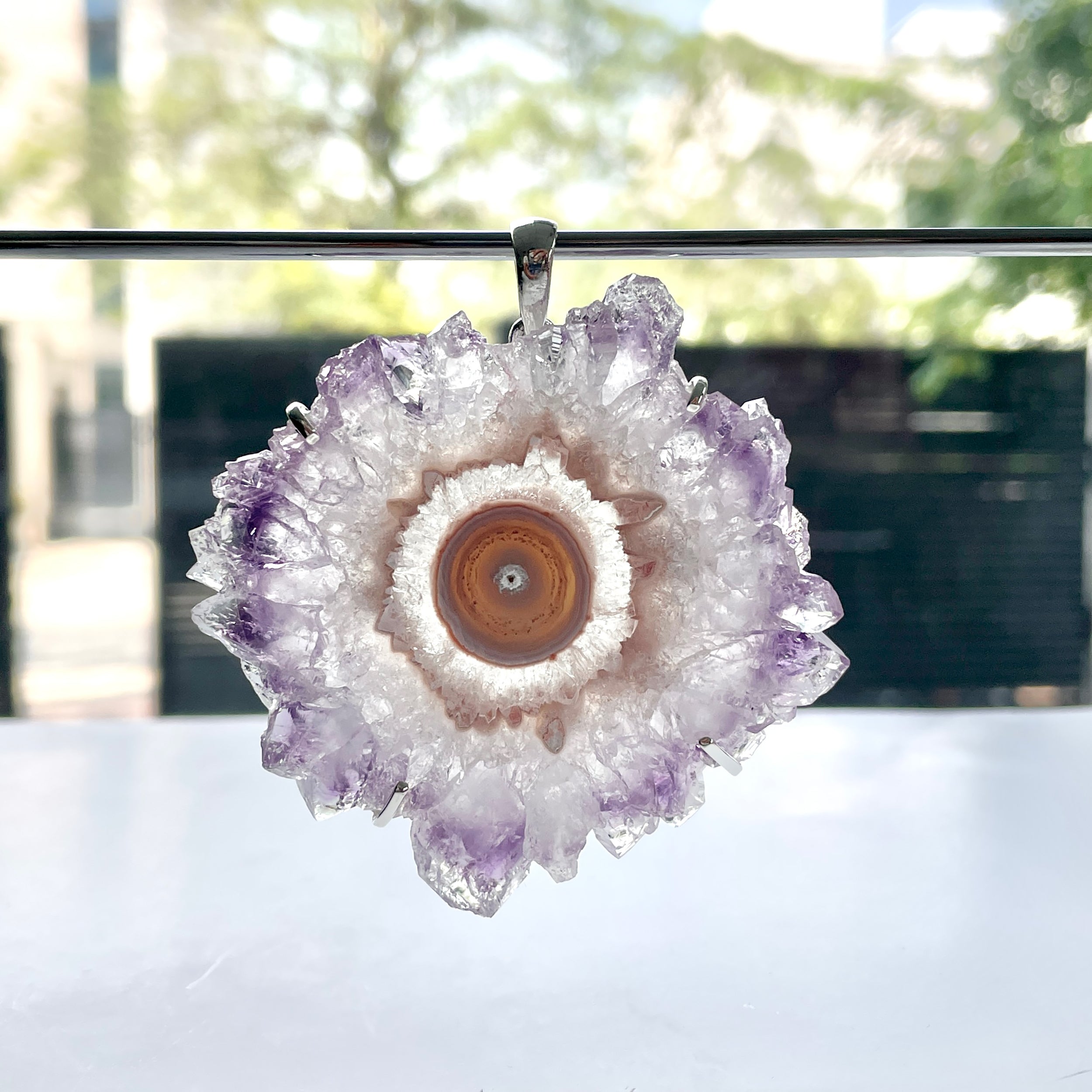 Amethyst Stalactite Pendant-(ASL-P-86.)