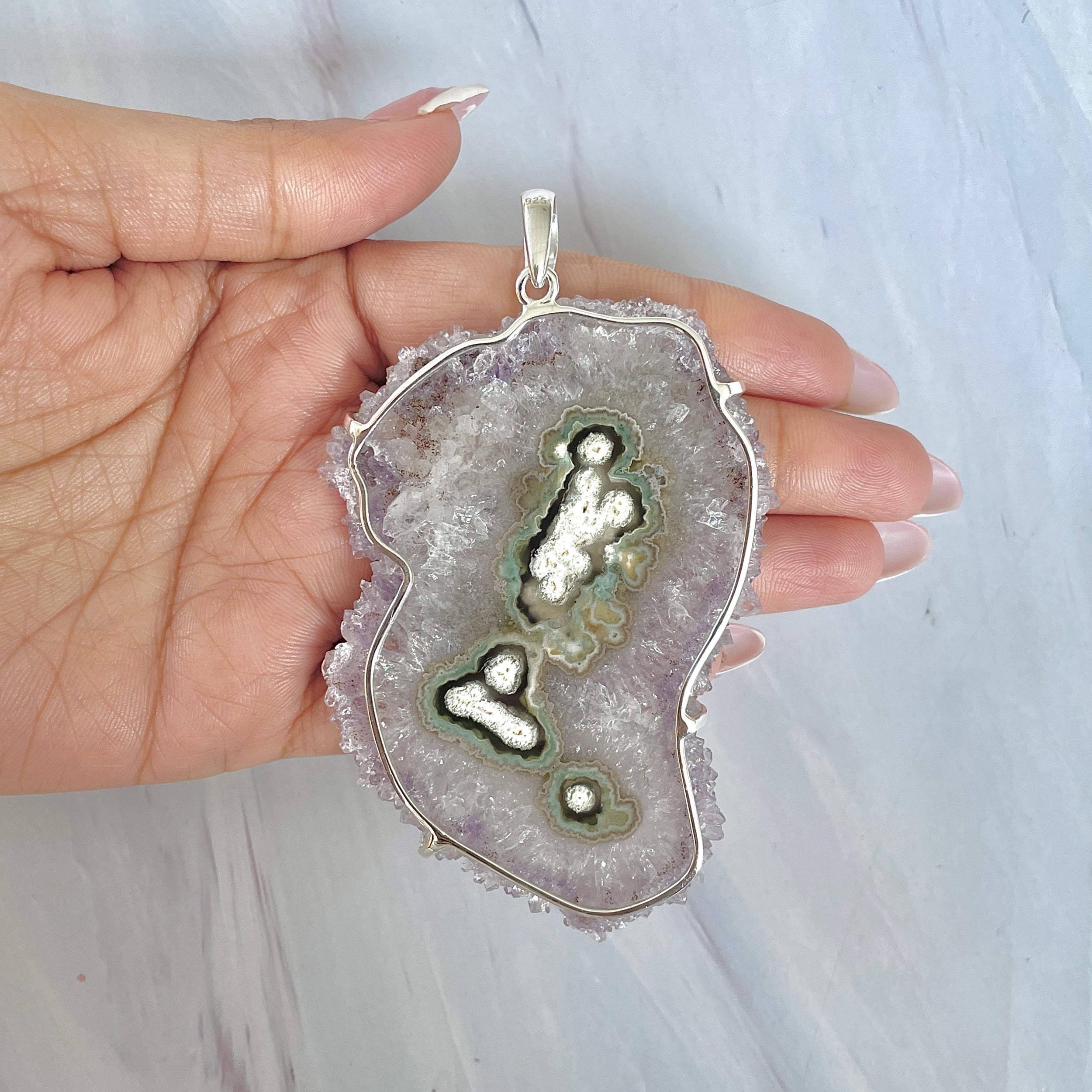 Amethyst Stalactite Pendant-(ASL-P-87.)