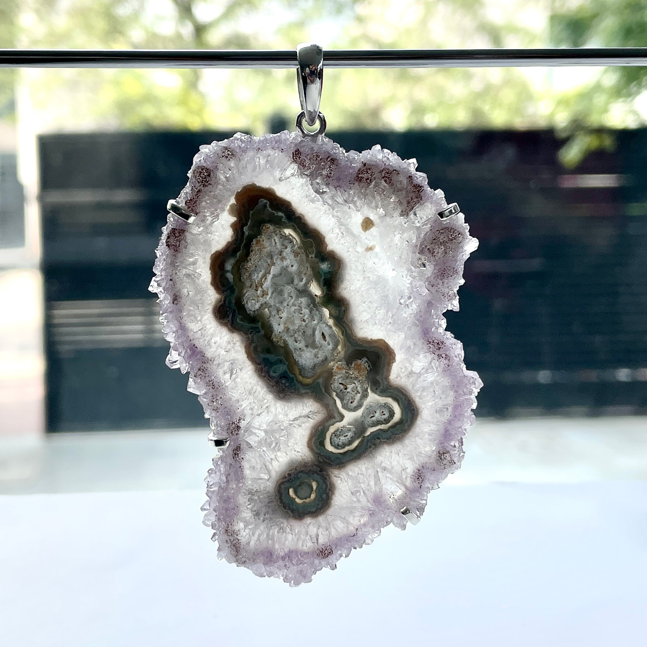 Amethyst Stalactite Pendant-(ASL-P-87.)
