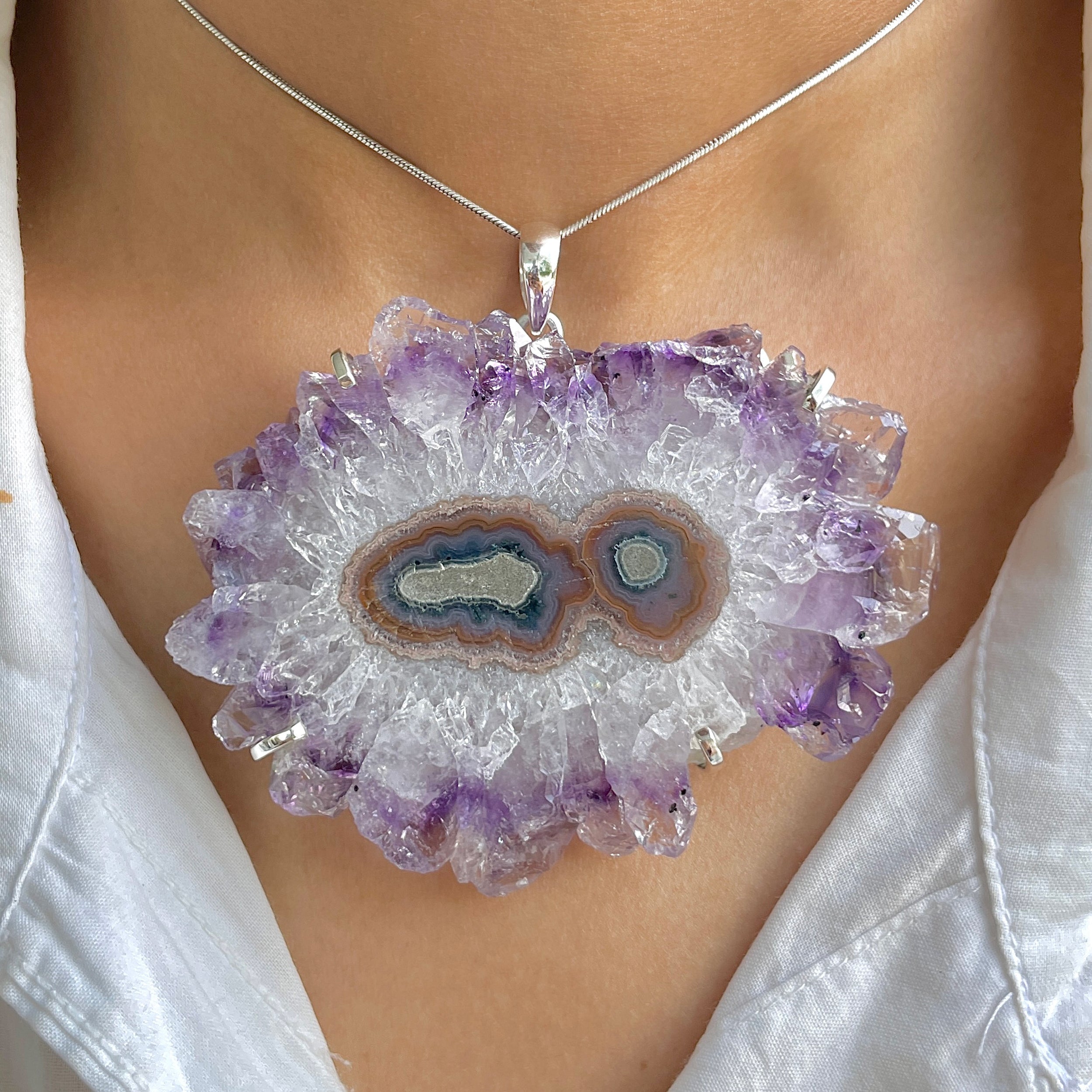 Amethyst Stalactite Pendant-(ASL-P-88.)