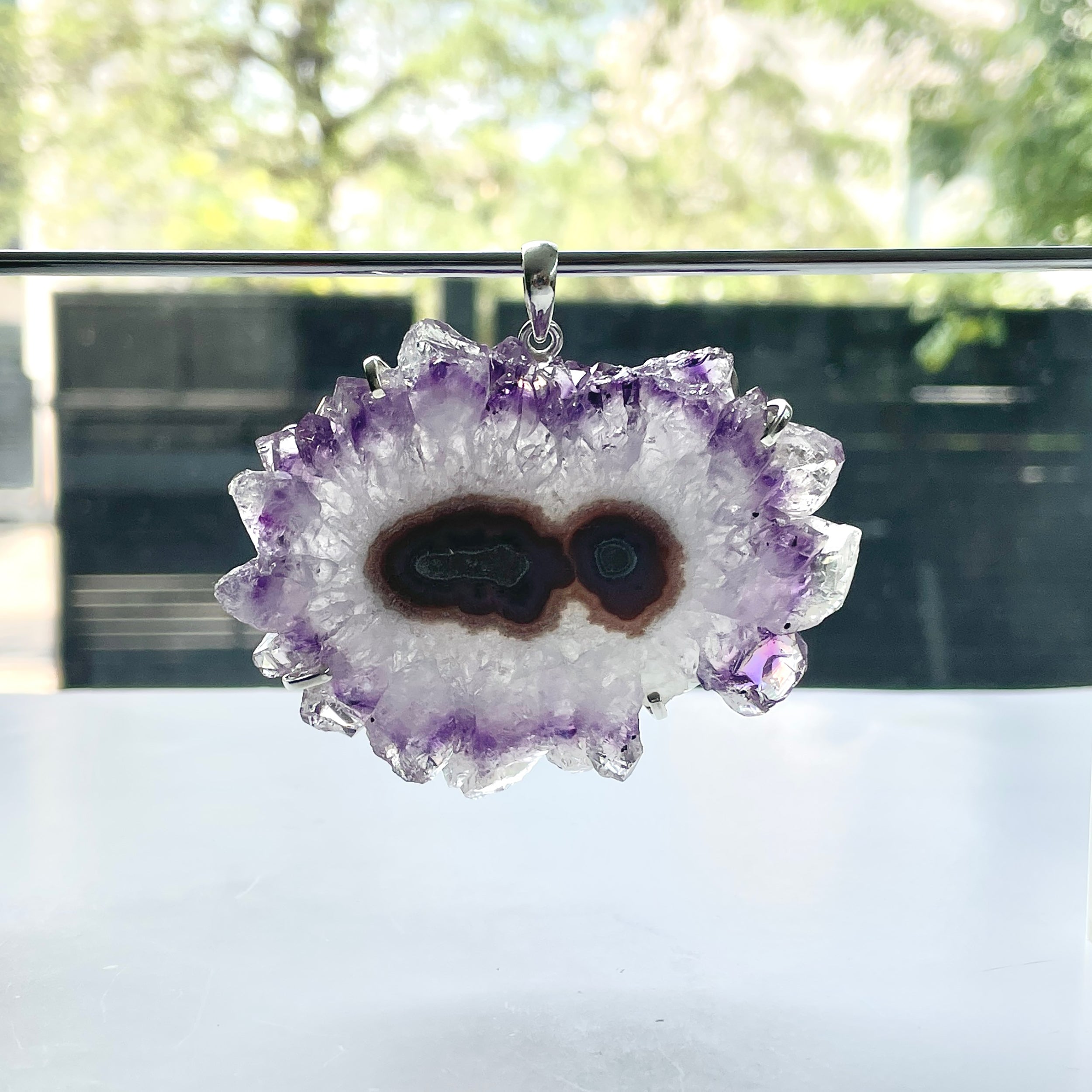 Amethyst Stalactite Pendant-(ASL-P-88.)