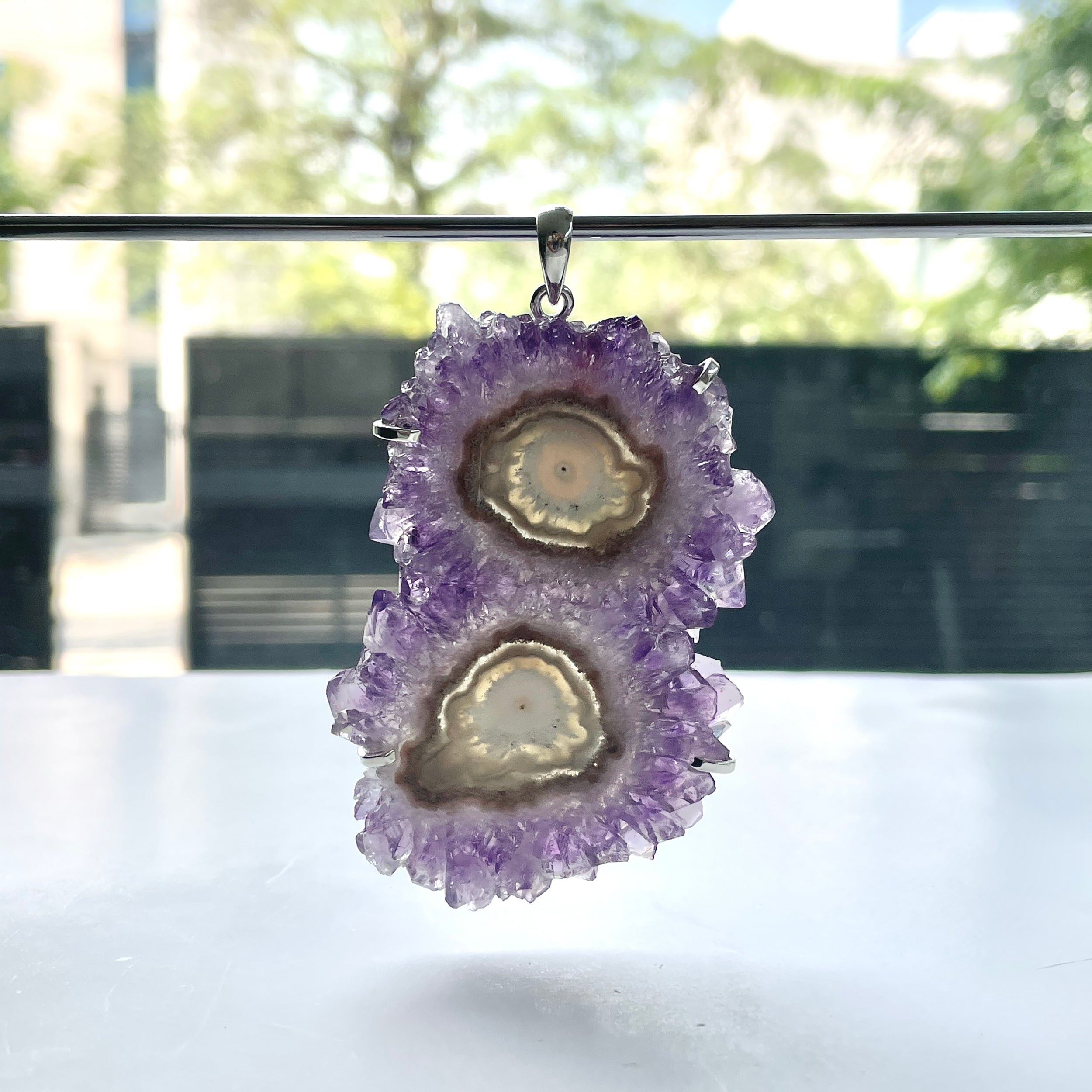Amethyst Stalactite Pendant-(ASL-P-89.)