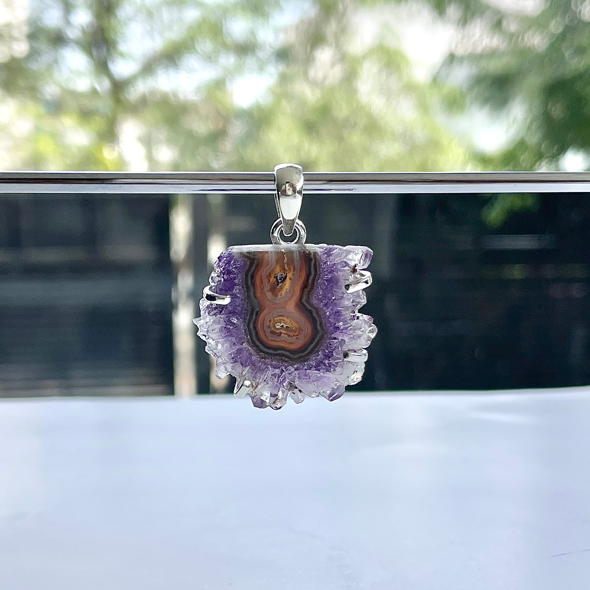 Amethyst Stalactite Pendant-(ASL-P-9.)