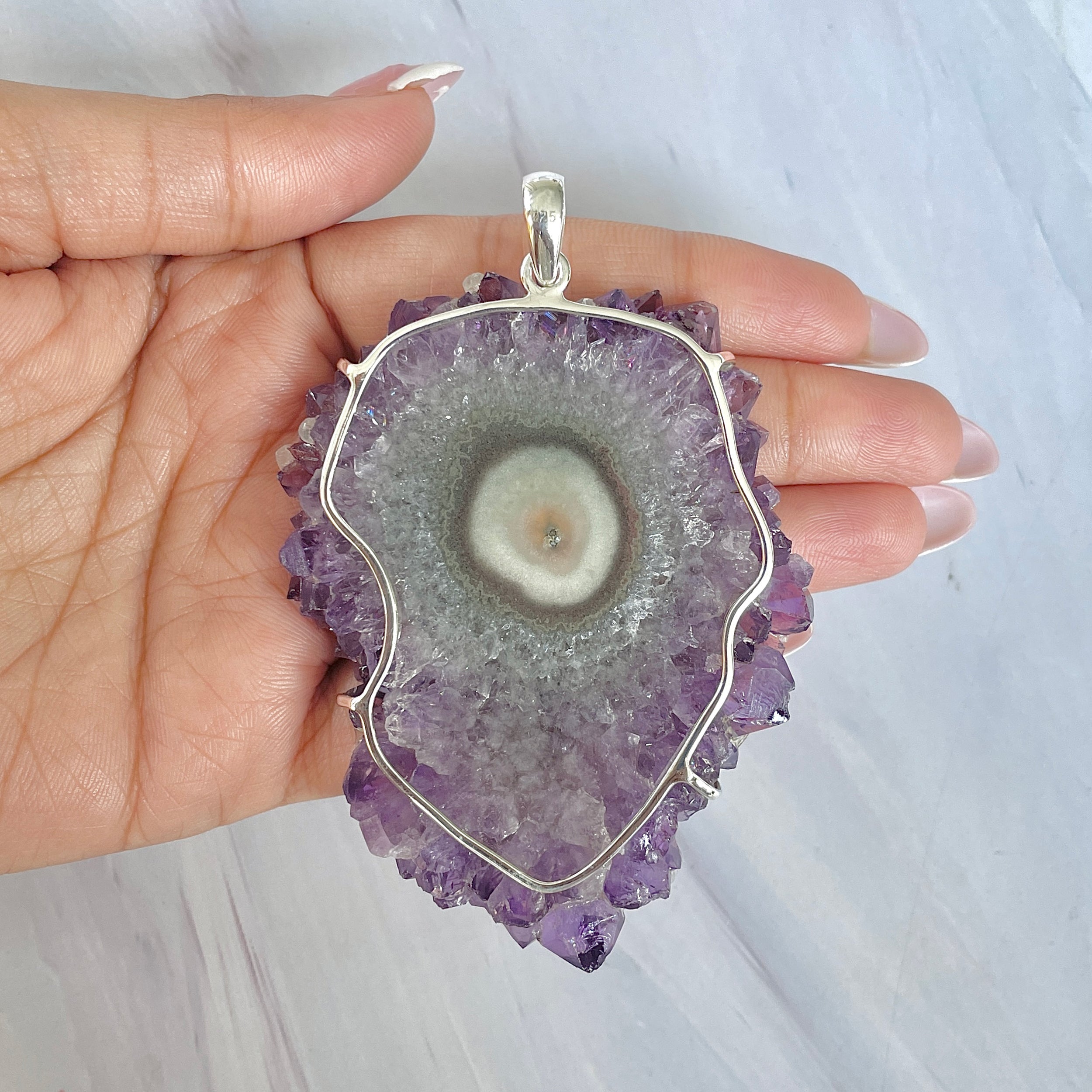 Amethyst Stalactite Pendant-(ASL-P-90.)