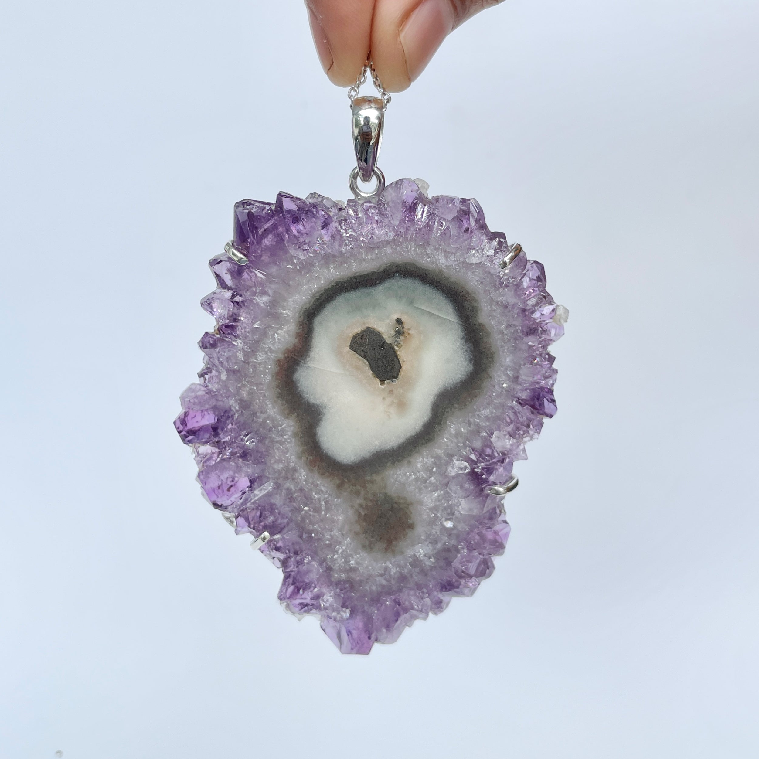 Amethyst Stalactite Pendant-(ASL-P-90.)