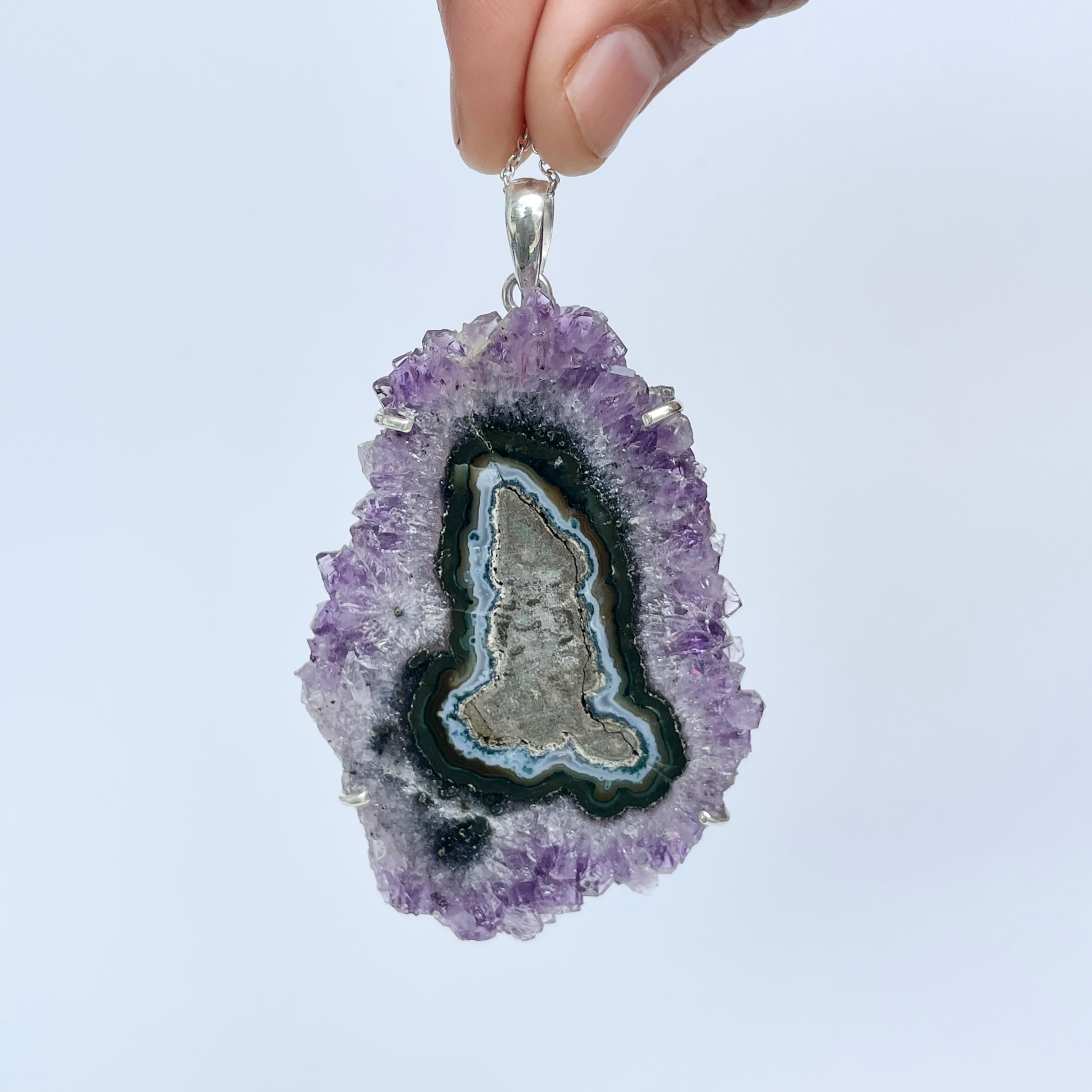 Amethyst Stalactite Pendant-(ASL-P-91.)