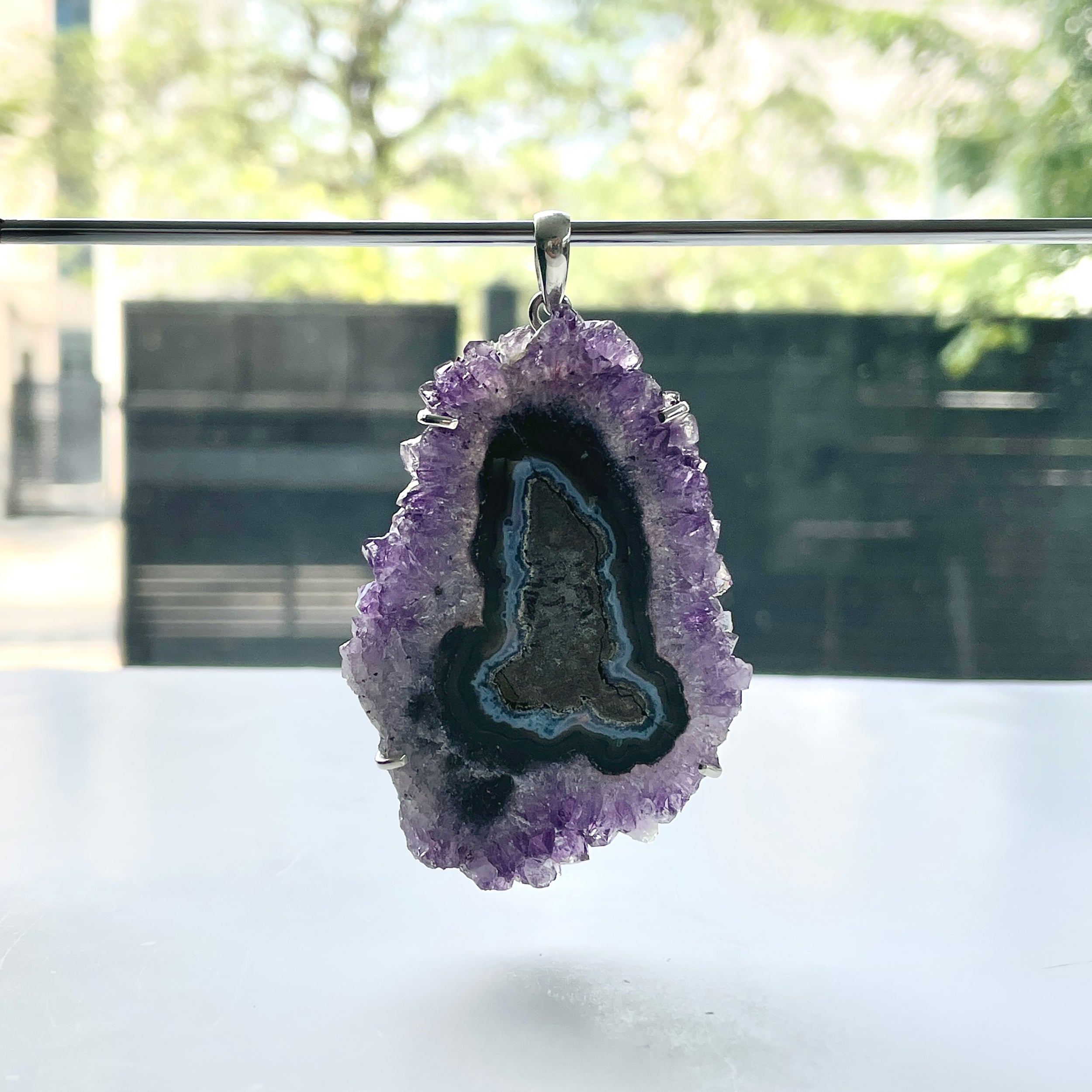 Amethyst Stalactite Pendant-(ASL-P-91.)