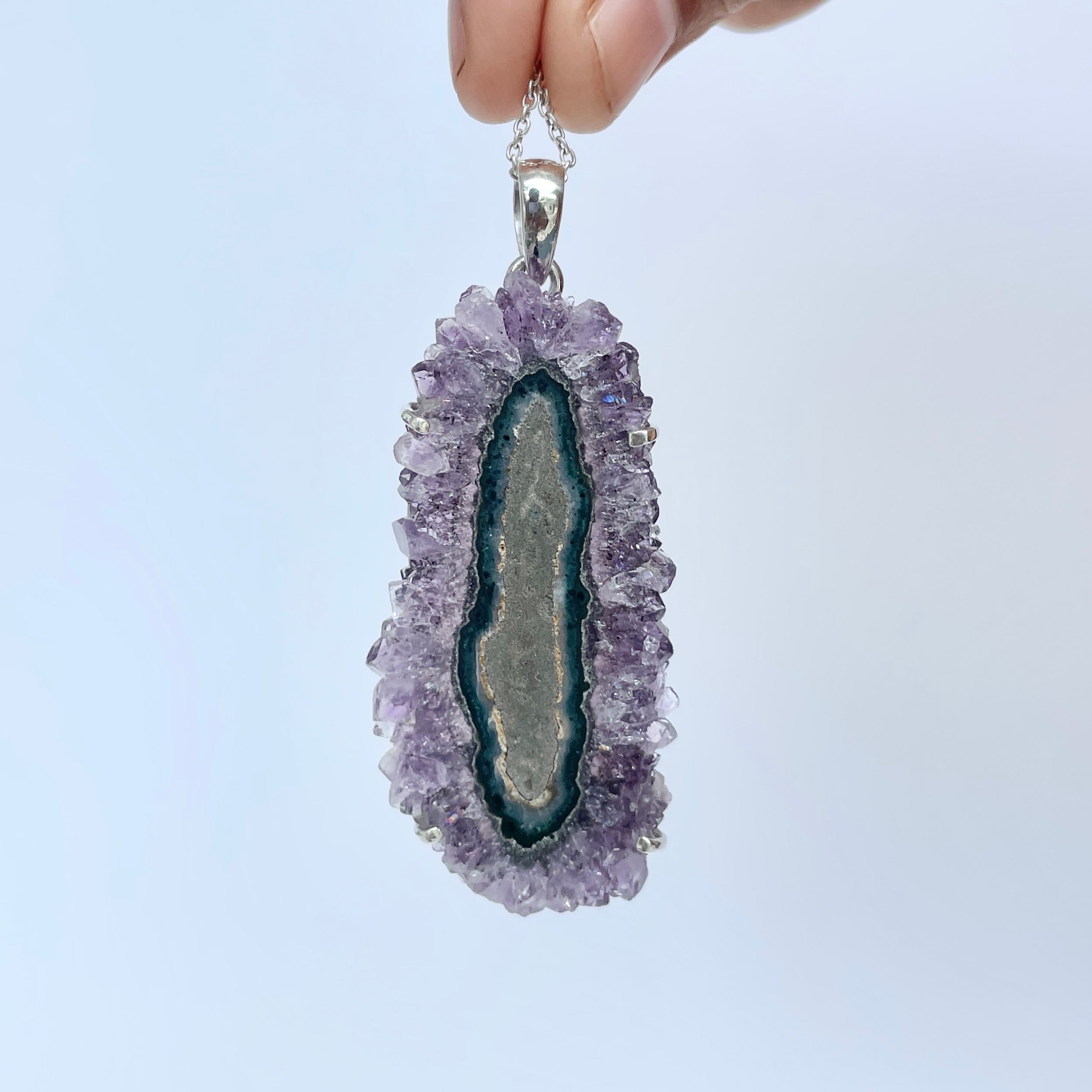 Amethyst Stalactite Pendant-(ASL-P-92.)