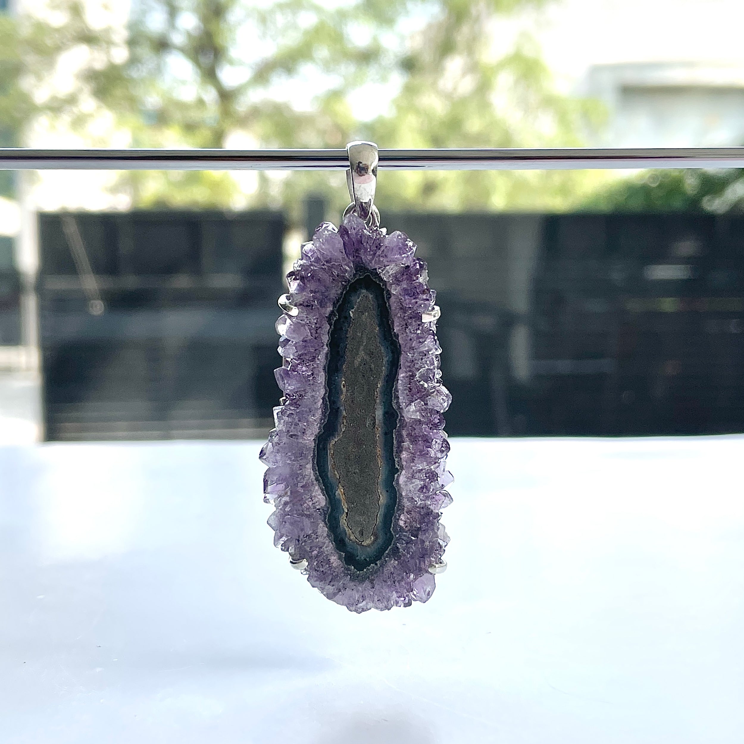 Amethyst Stalactite Pendant-(ASL-P-92.)