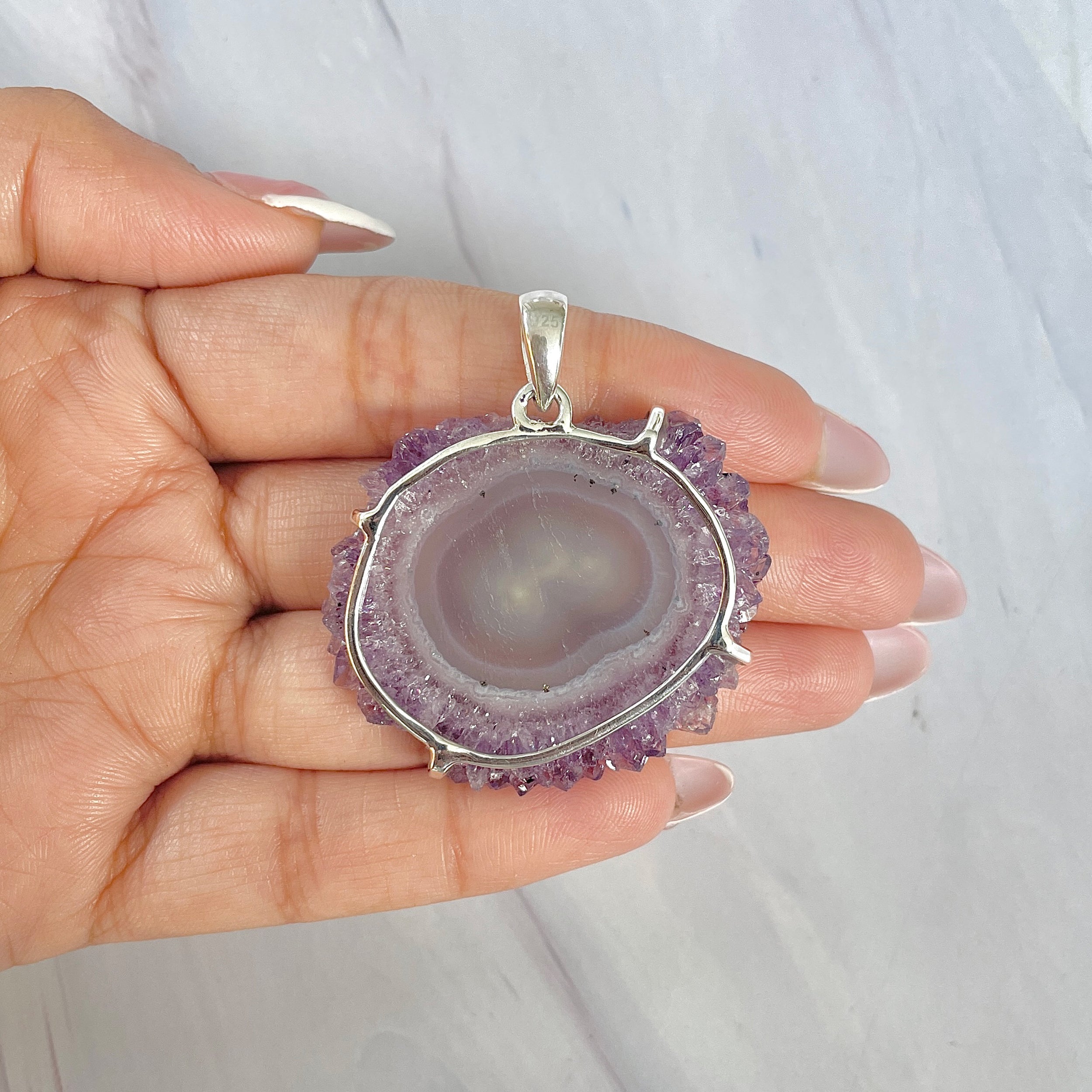Amethyst Stalactite Pendant-(ASL-P-93.)