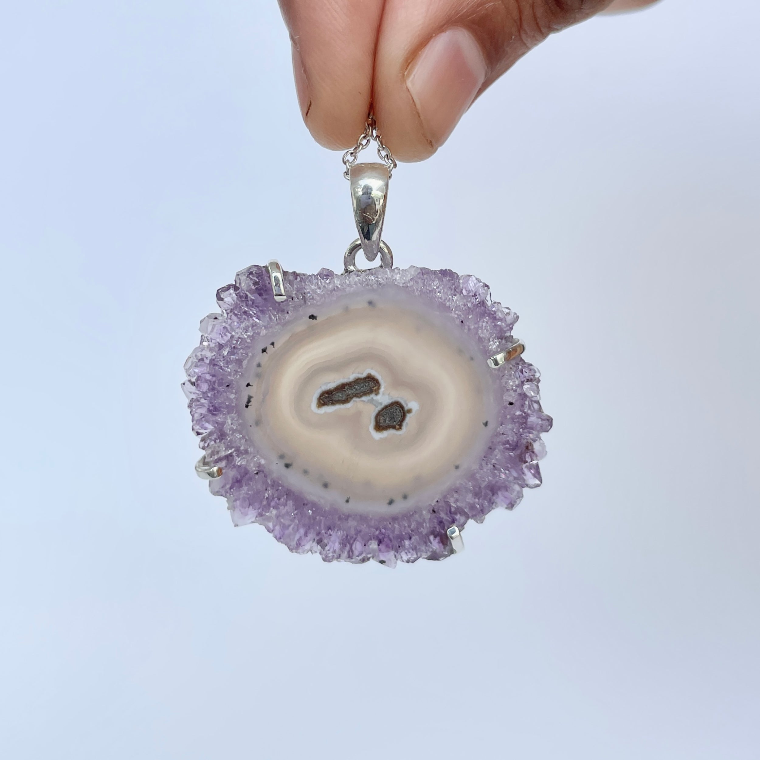 Amethyst Stalactite Pendant-(ASL-P-93.)