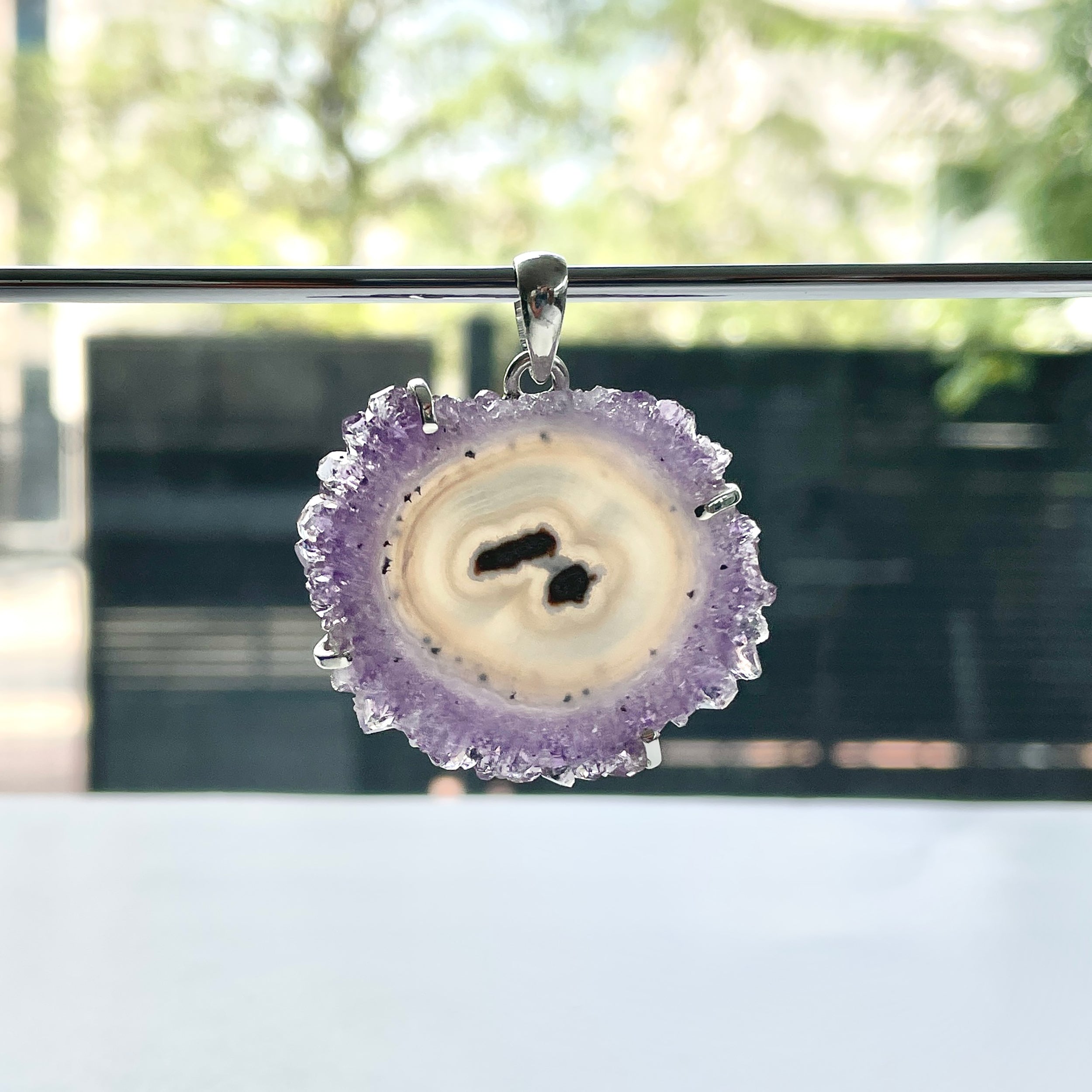 Amethyst Stalactite Pendant-(ASL-P-93.)