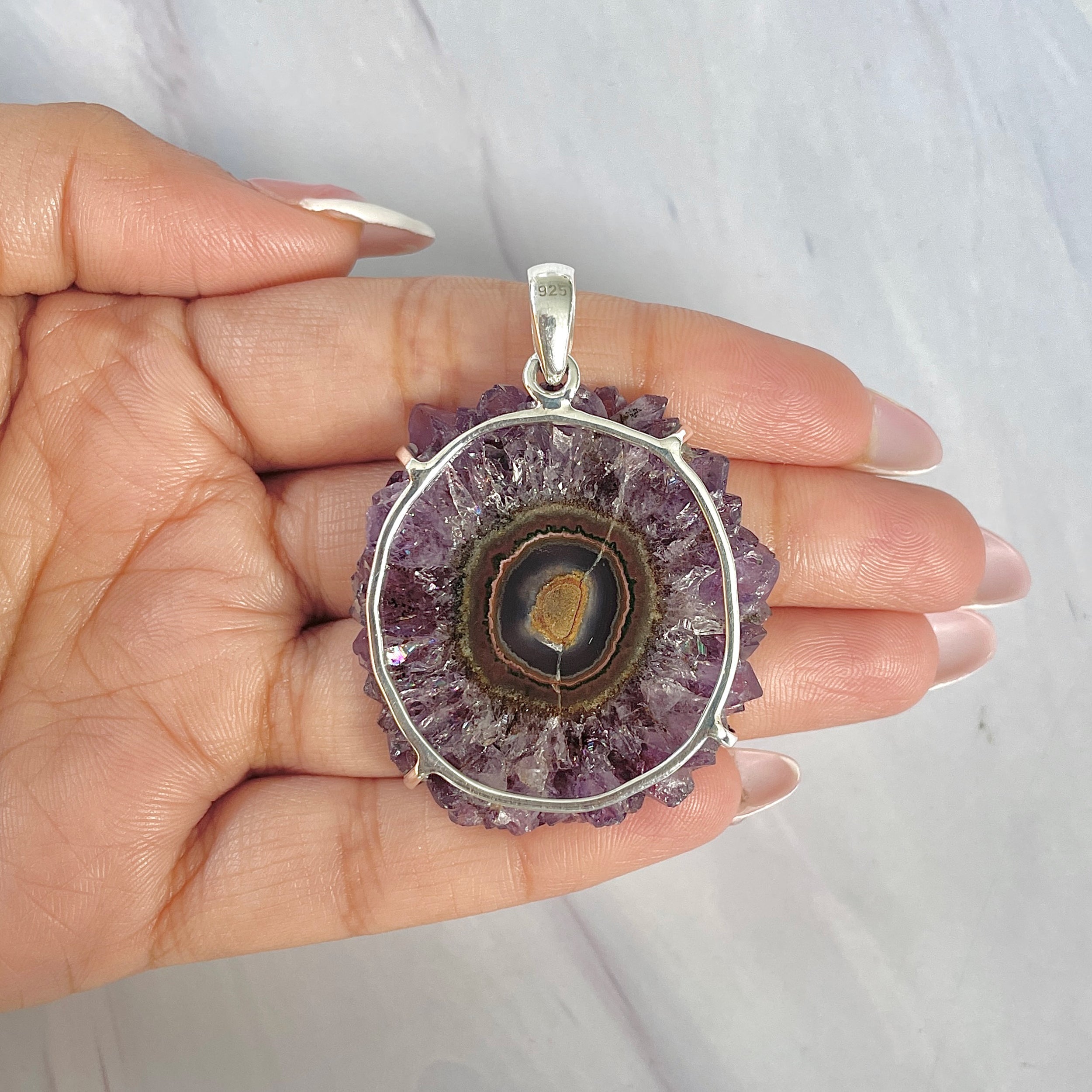 Amethyst Stalactite Pendant-(ASL-P-94.)