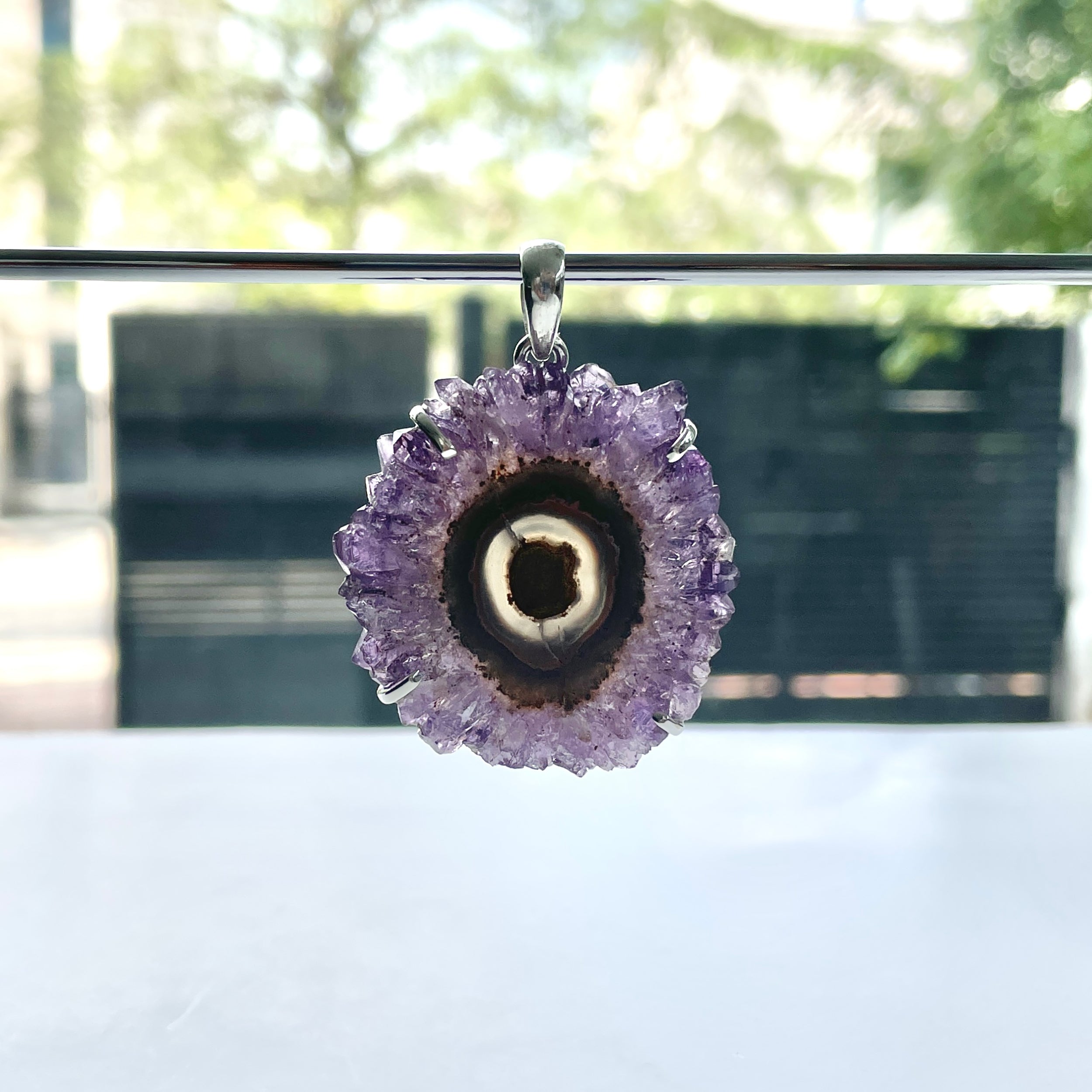Amethyst Stalactite Pendant-(ASL-P-94.)